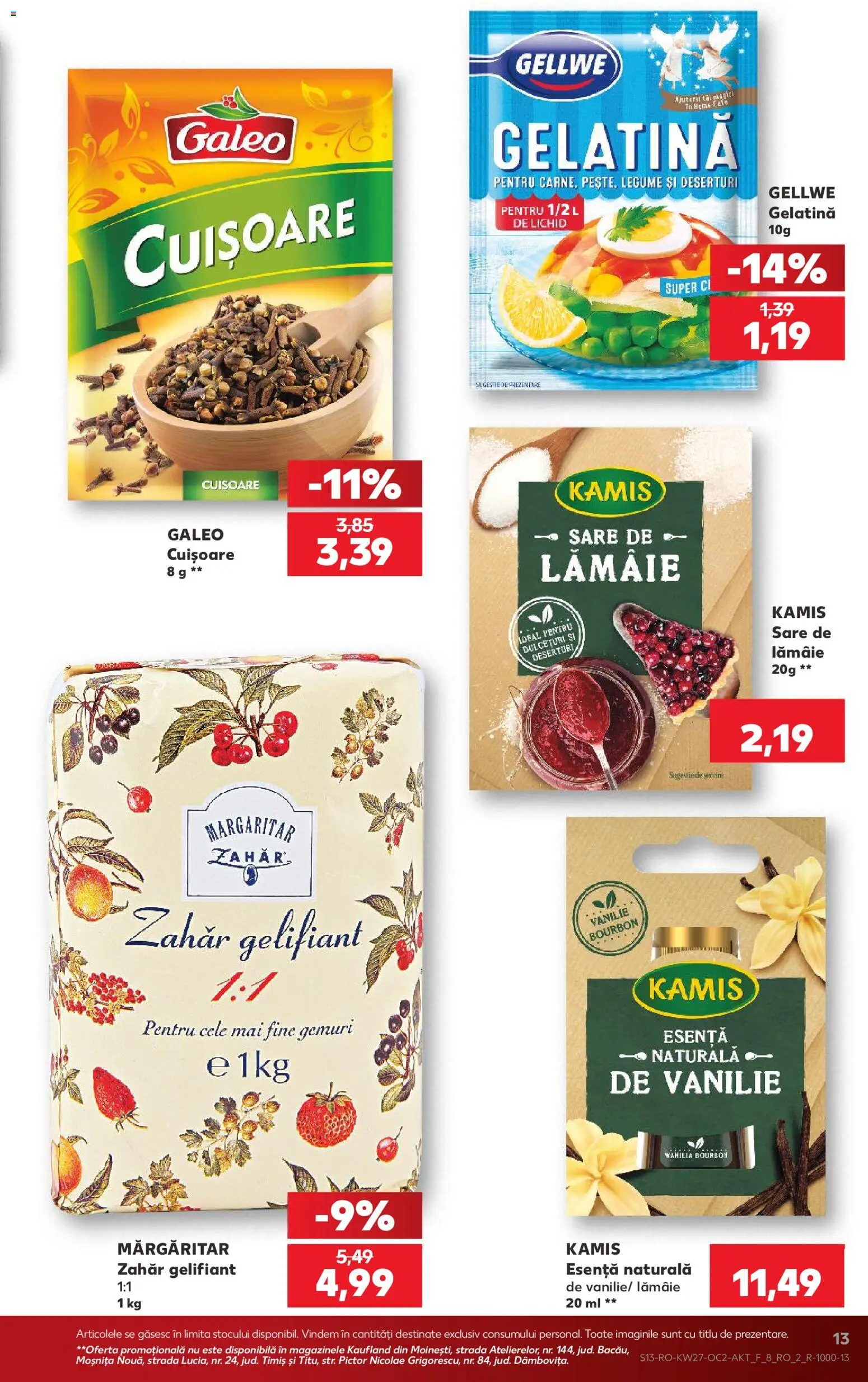 Catalog Kaufland 1 - 6 Iulie 2026 | Pagina 13 | Produse: Bourbon, Legume, Zahăr, Lămâie