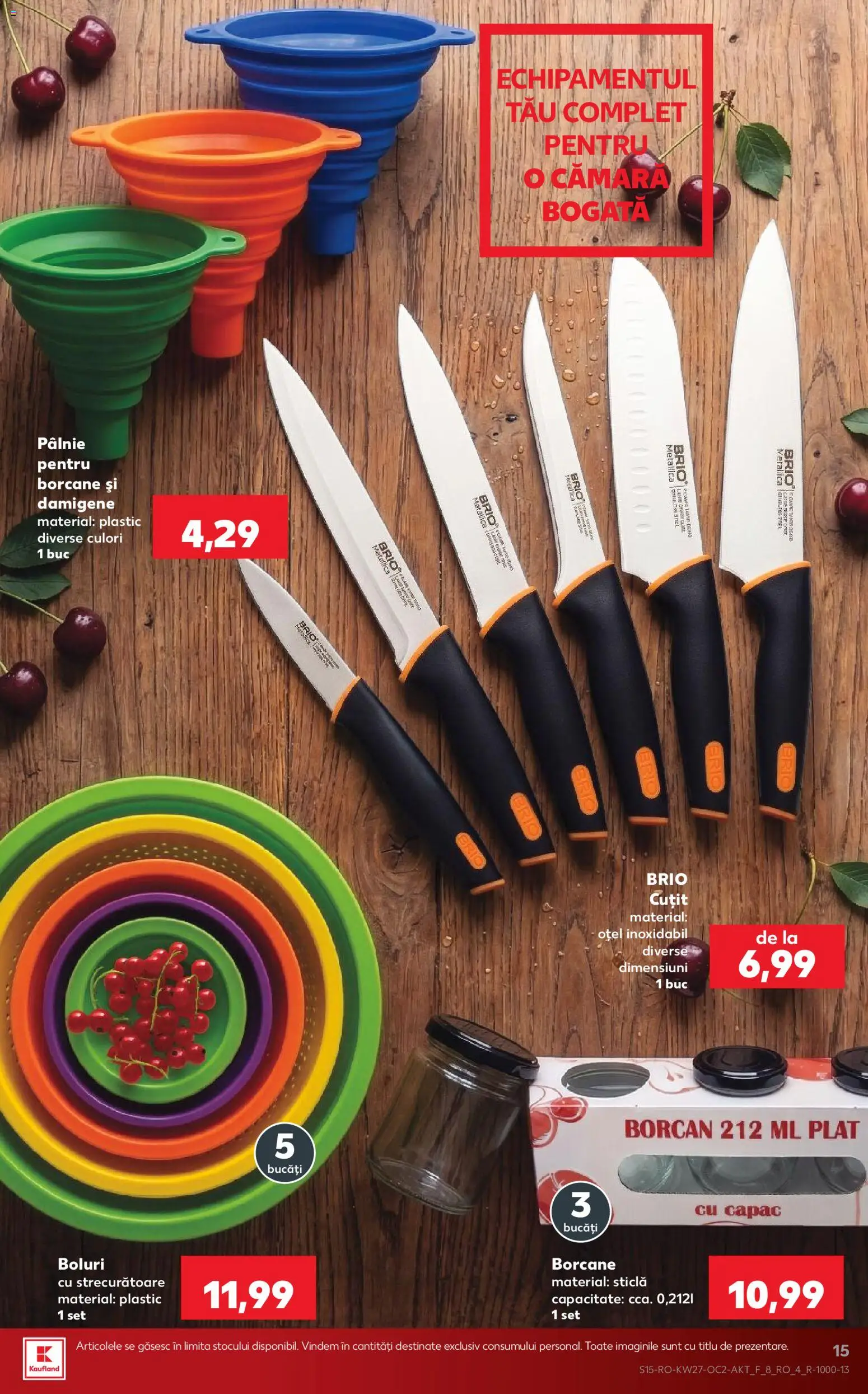 Catalog Kaufland 1 - 6 Iulie 2026 | Pagina 15 | Produse: Cuțit, Borcan