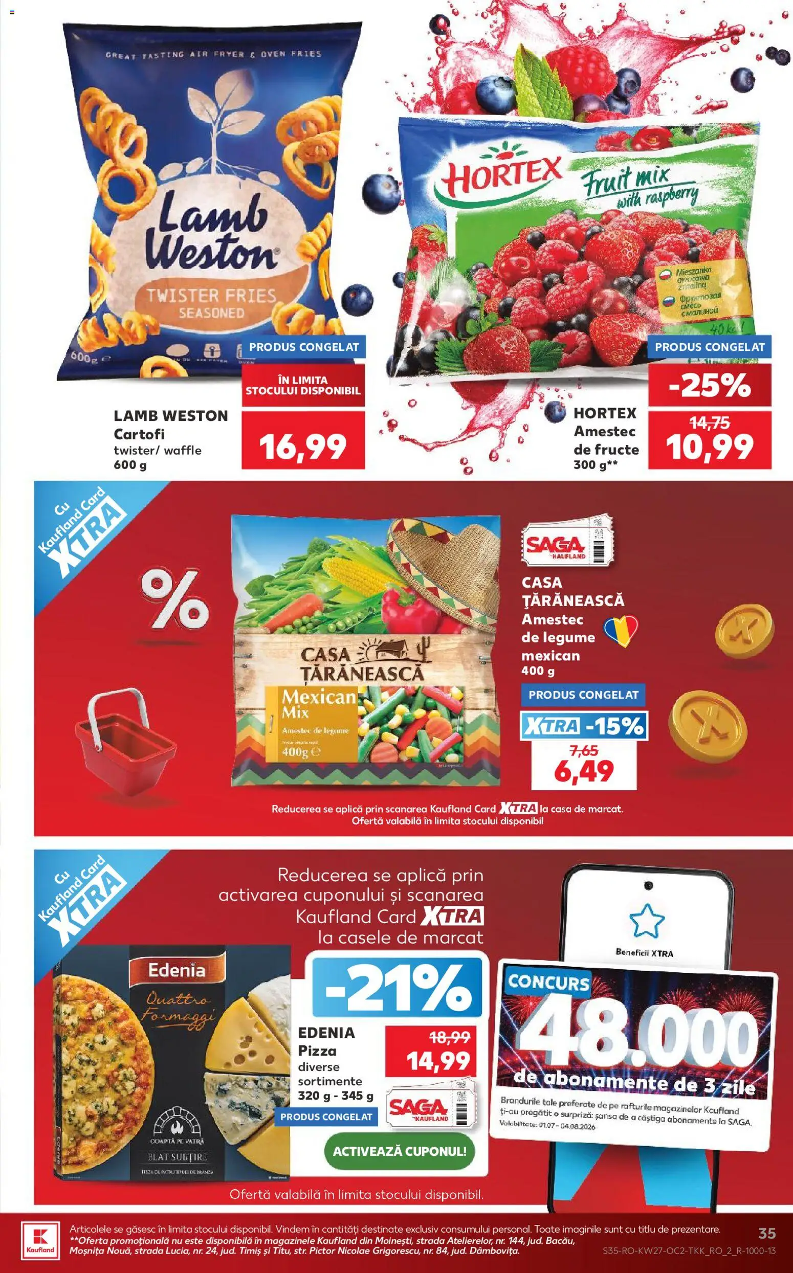 Catalog Kaufland 1 - 6 Iulie 2026 | Pagina 35 | Produse: Pizza, Cartofi, Legume, Fructe