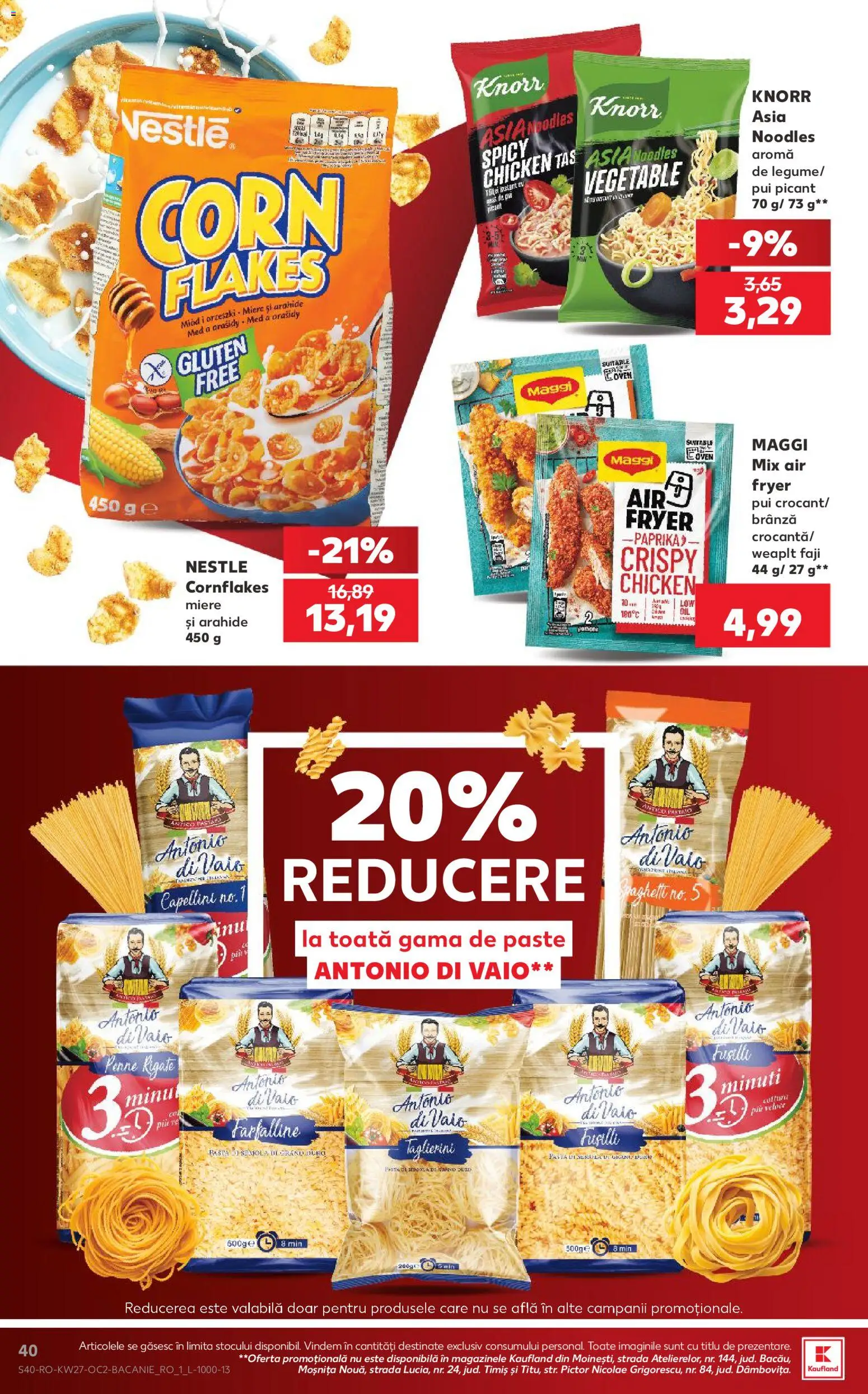 Catalog Kaufland 1 - 6 Iulie 2026 | Pagina 40 | Produse: Hacıyatmaz Kedi Oyuncağı, Arahide, Brânză, Noodles