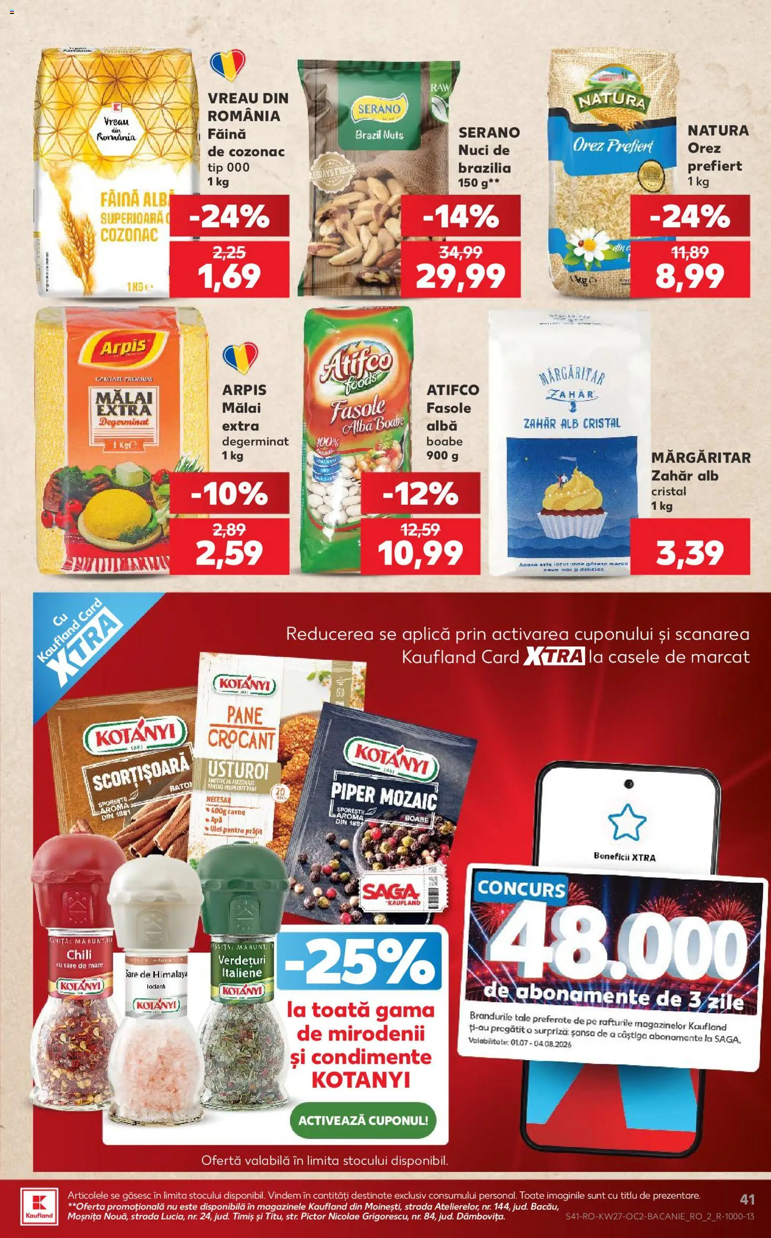 Catalog Kaufland 1 - 6 Iulie 2026 | Pagina 41 | Produse: Ulei, Orez, Nuci, Apă