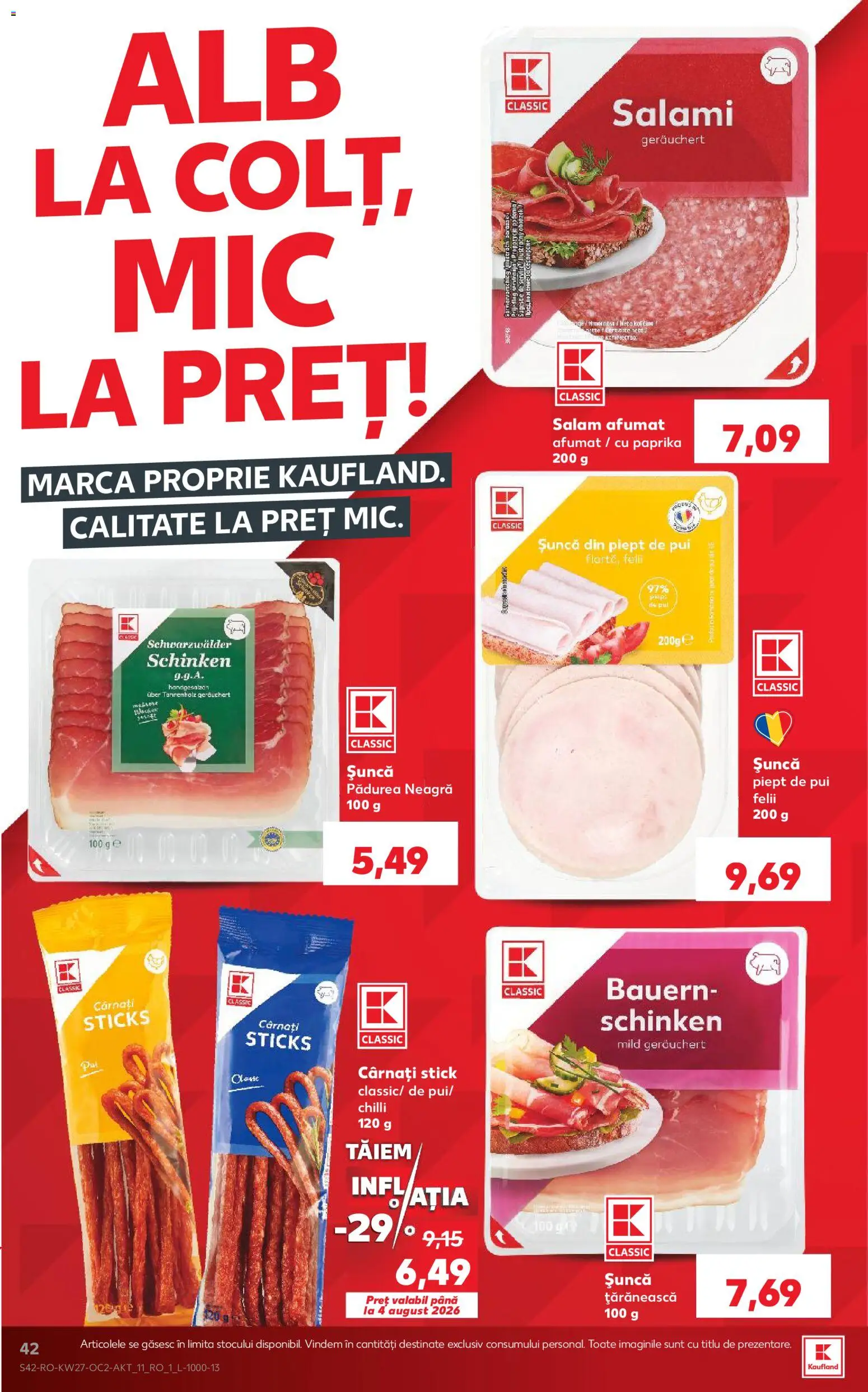 Catalog Kaufland 1 - 6 Iulie 2026 | Pagina 42 | Produse: Chilli, Salam, Șuncă, Cârnați