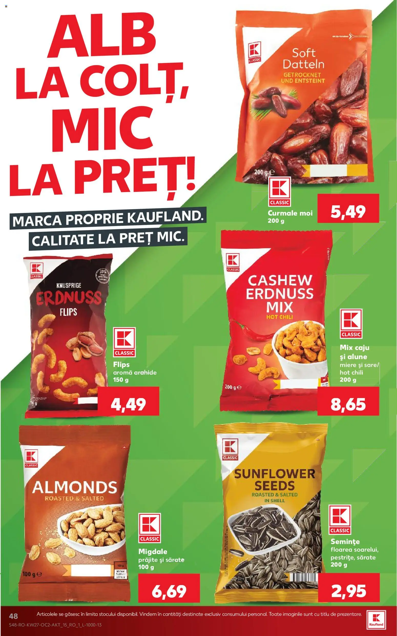 Catalog Kaufland 1 - 6 Iulie 2026 | Pagina 48 | Produse: Arahide, Semințe, Alune, Caju