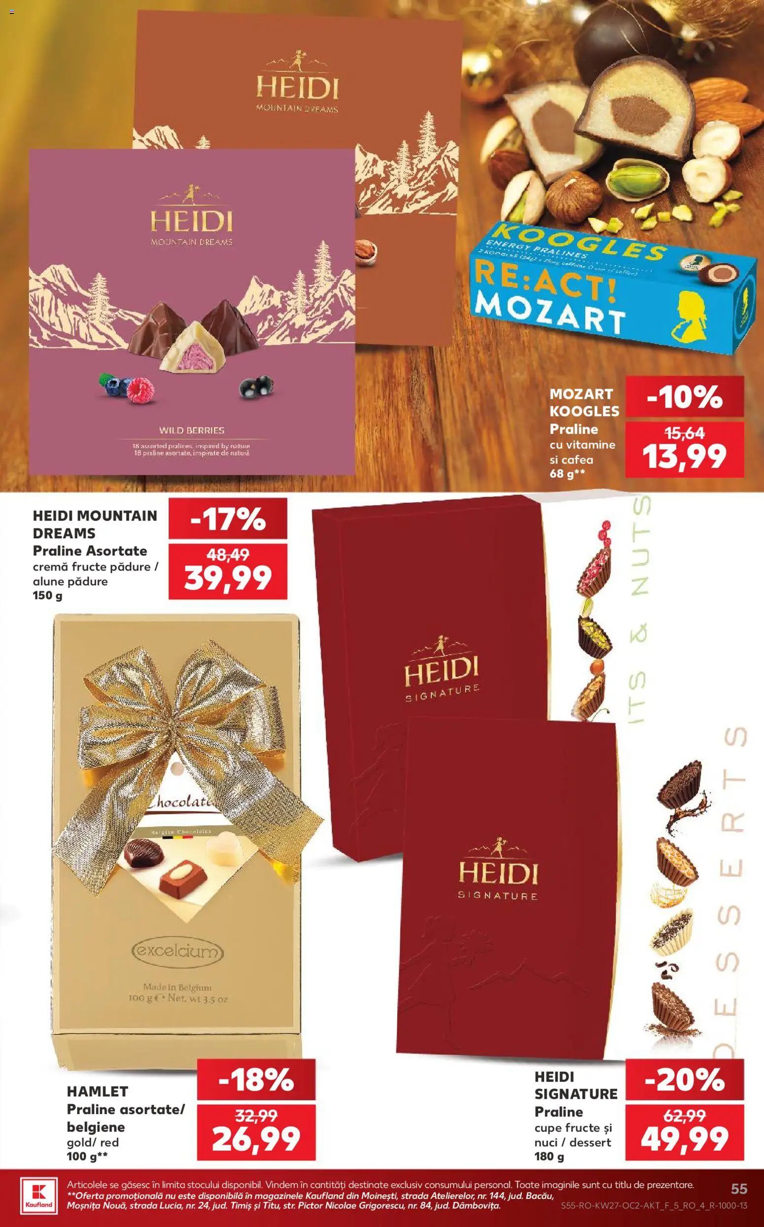 Catalog Kaufland 1 - 6 Iulie 2026 | Pagina 55 | Produse: Praline, Cremă, Nuci, Fructe