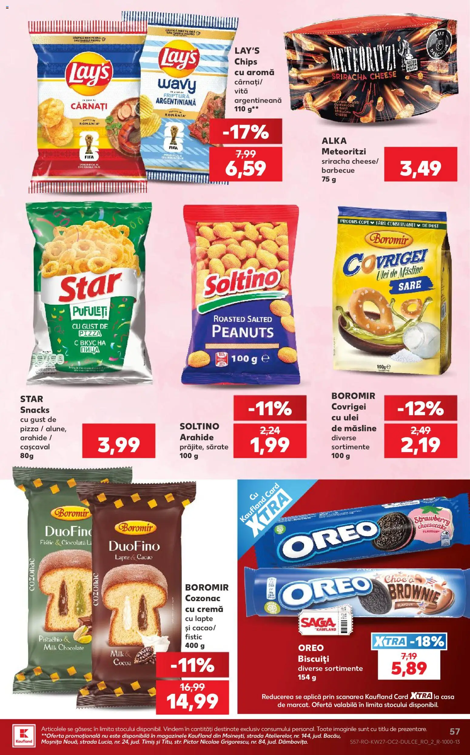 Catalog Kaufland 1 - 6 Iulie 2026 | Pagina 57 | Produse: Măsline, Pizza, Fistic, Biscuiți