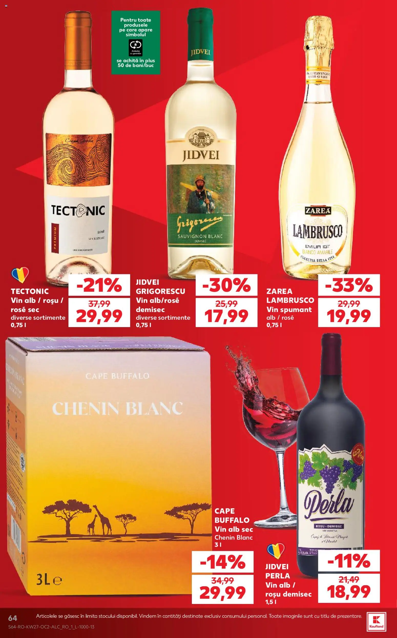 Catalog Kaufland 1 - 6 Iulie 2026 | Pagina 64 | Produse: Vin