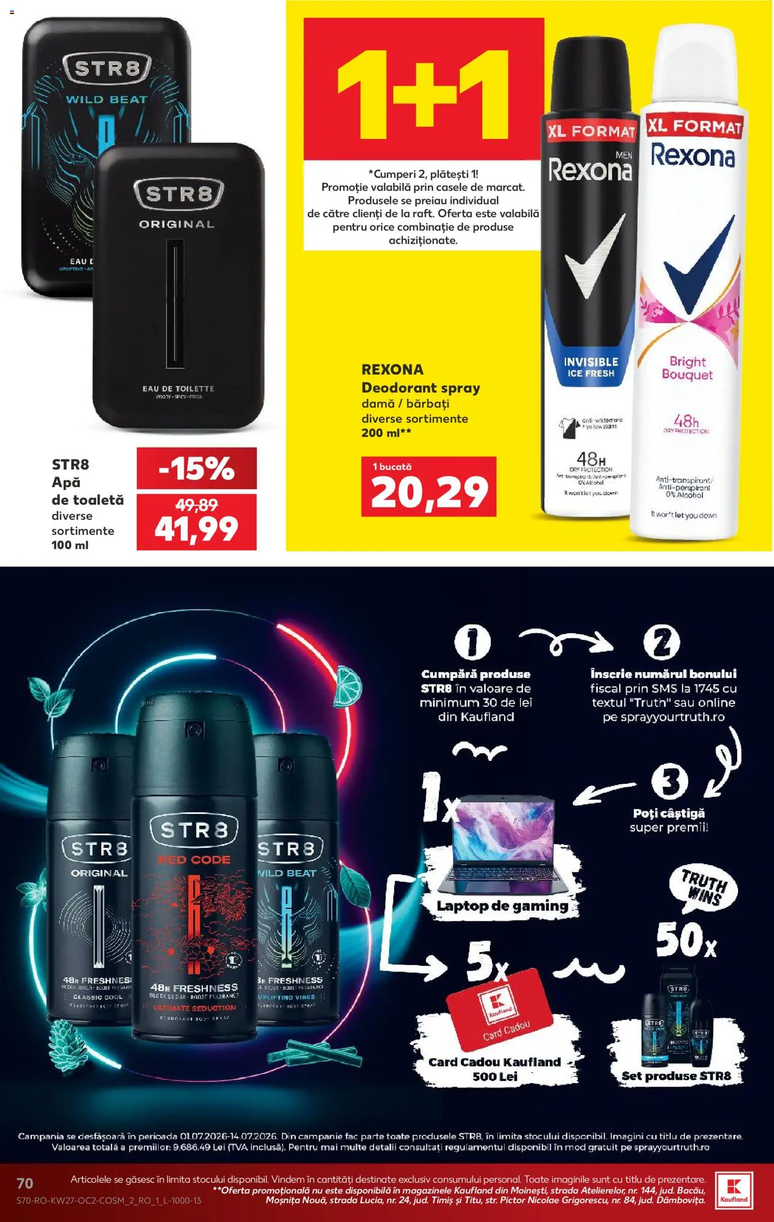 Catalog Kaufland 1 - 6 Iulie 2026 | Pagina 70 | Produse: Laptop, Toaletă, Deodorant, Antiperspirant