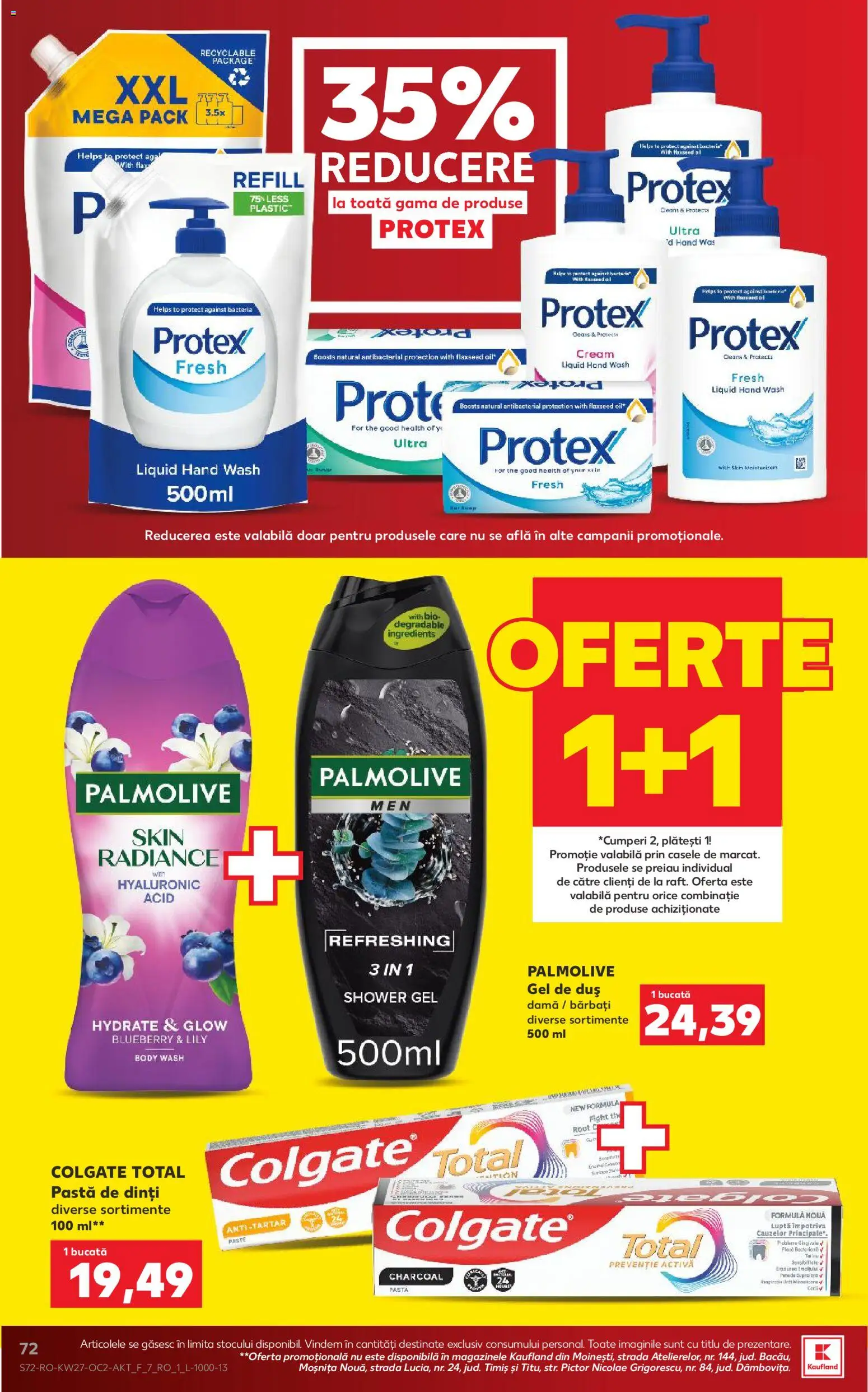 Catalog Kaufland 1 - 6 Iulie 2026 | Pagina 72 | Produse: Body, Gel de duș, Pastă de dinți, Paste