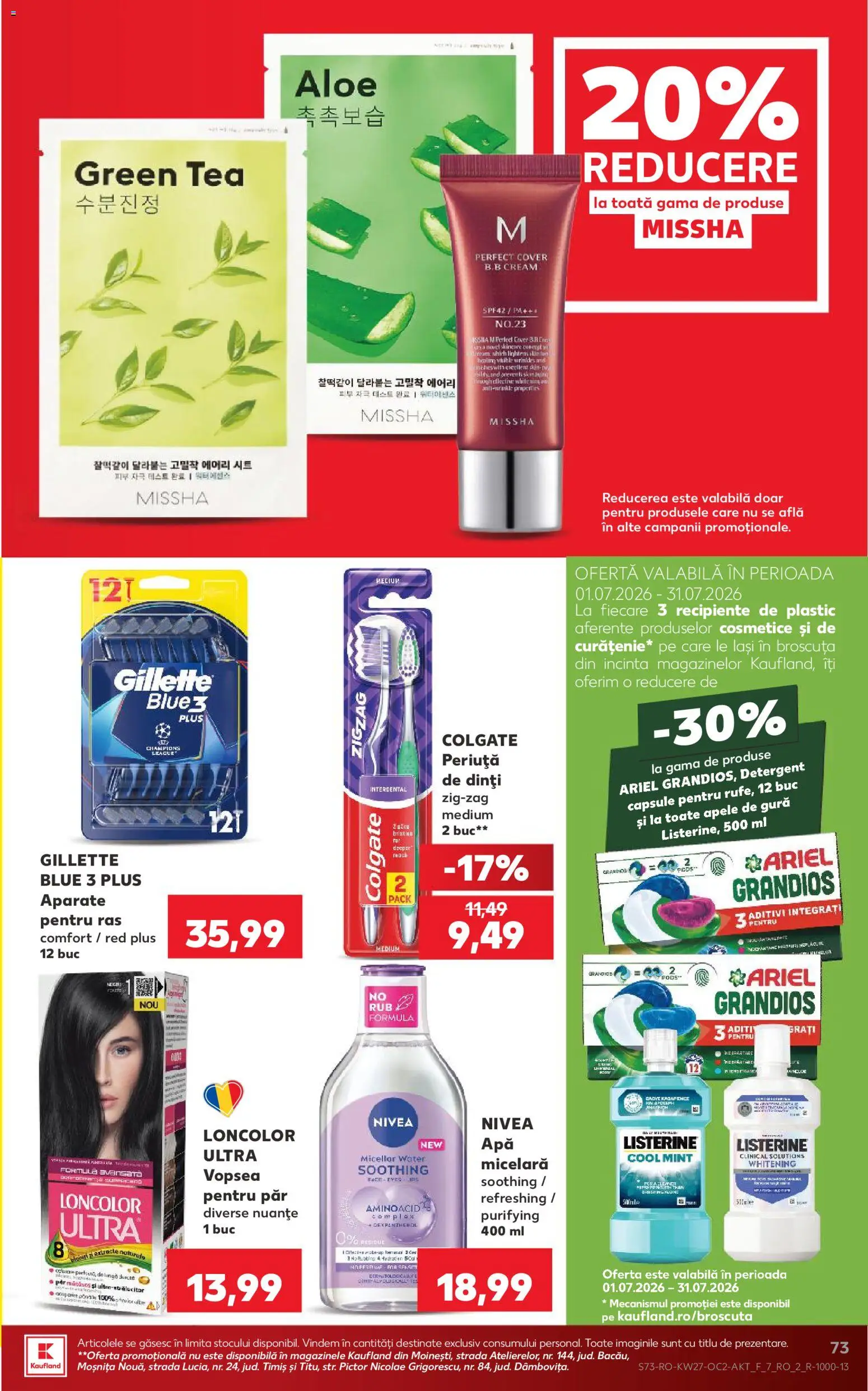 Catalog Kaufland 1 - 6 Iulie 2026 | Pagina 73 | Produse: Vopsea, Recipiente, Detergent