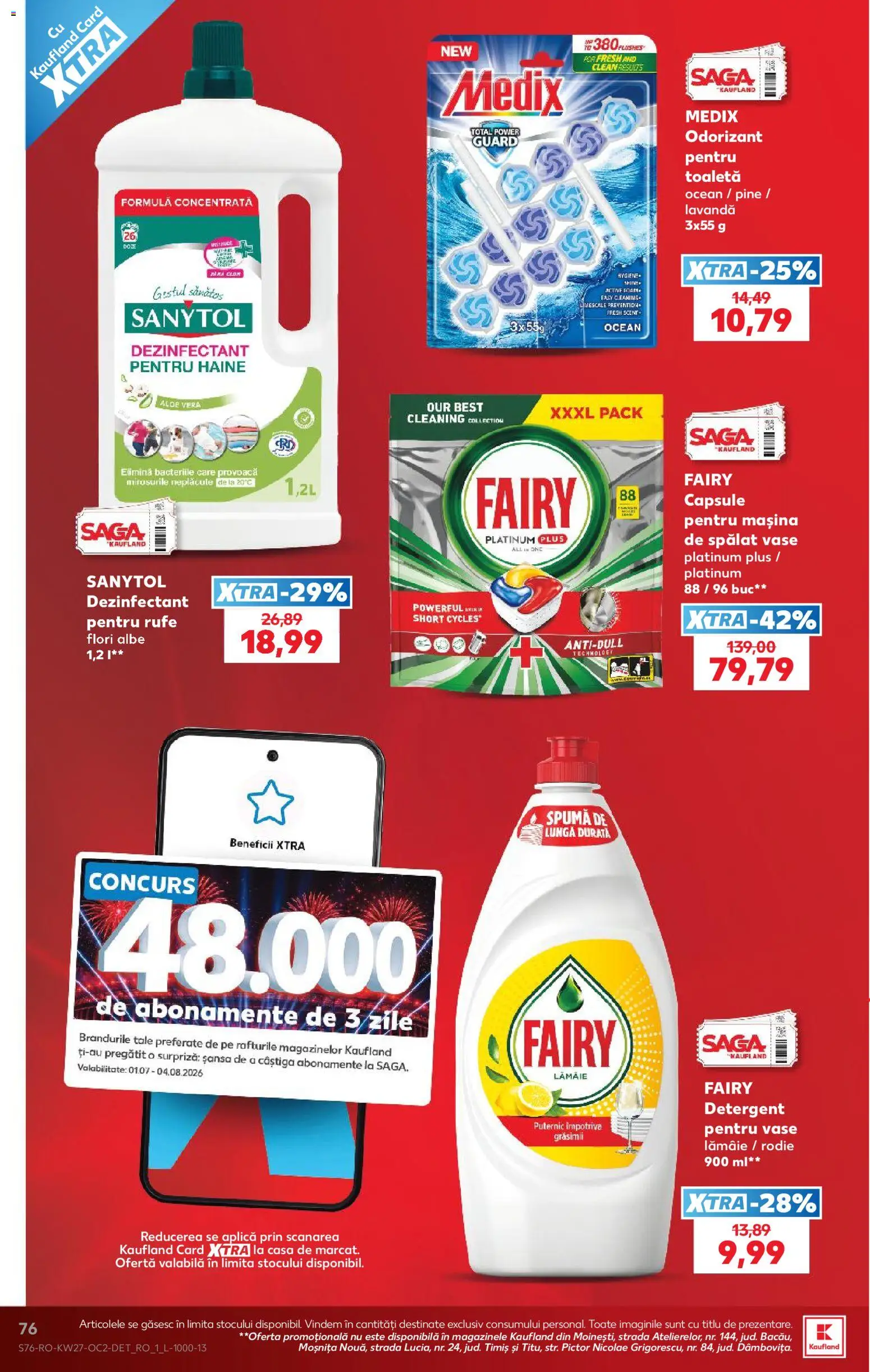 Catalog Kaufland 1 - 6 Iulie 2026 | Pagina 76 | Produse: Aloe vera, Toaletă, Haine, Lămâie
