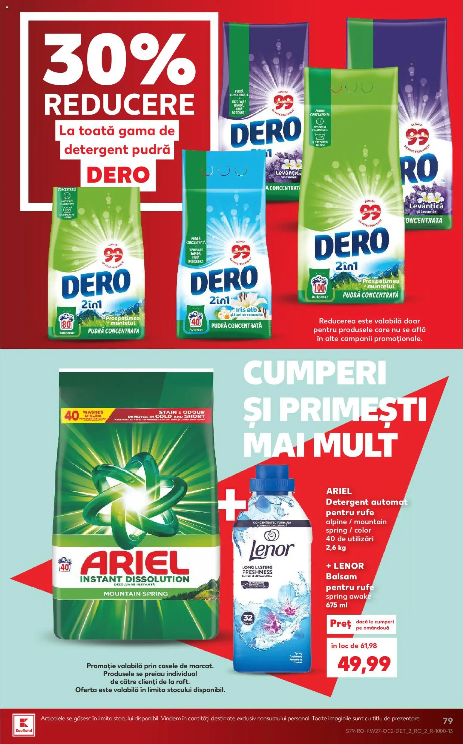 Catalog Kaufland 1 - 6 Iulie 2026 | Pagina 79 | Produse: Kedi Ödül Oyuncakları, Pudră, Balsam, Detergent