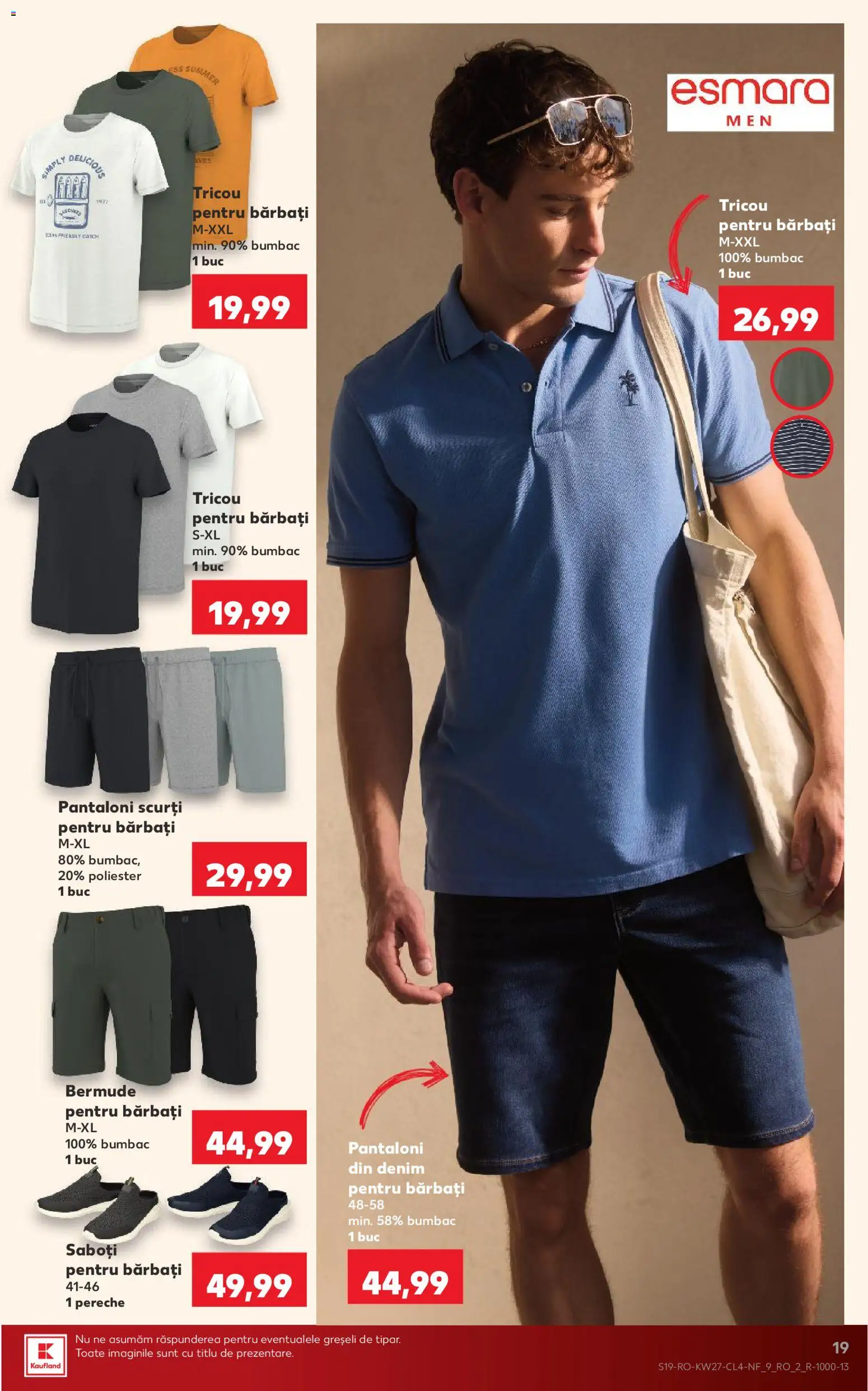 Catalog Kaufland 1 - 6 Iulie 2026 | Pagina 19 | Produse: Kestane, Tricou, Pantaloni, Pantaloni scurți