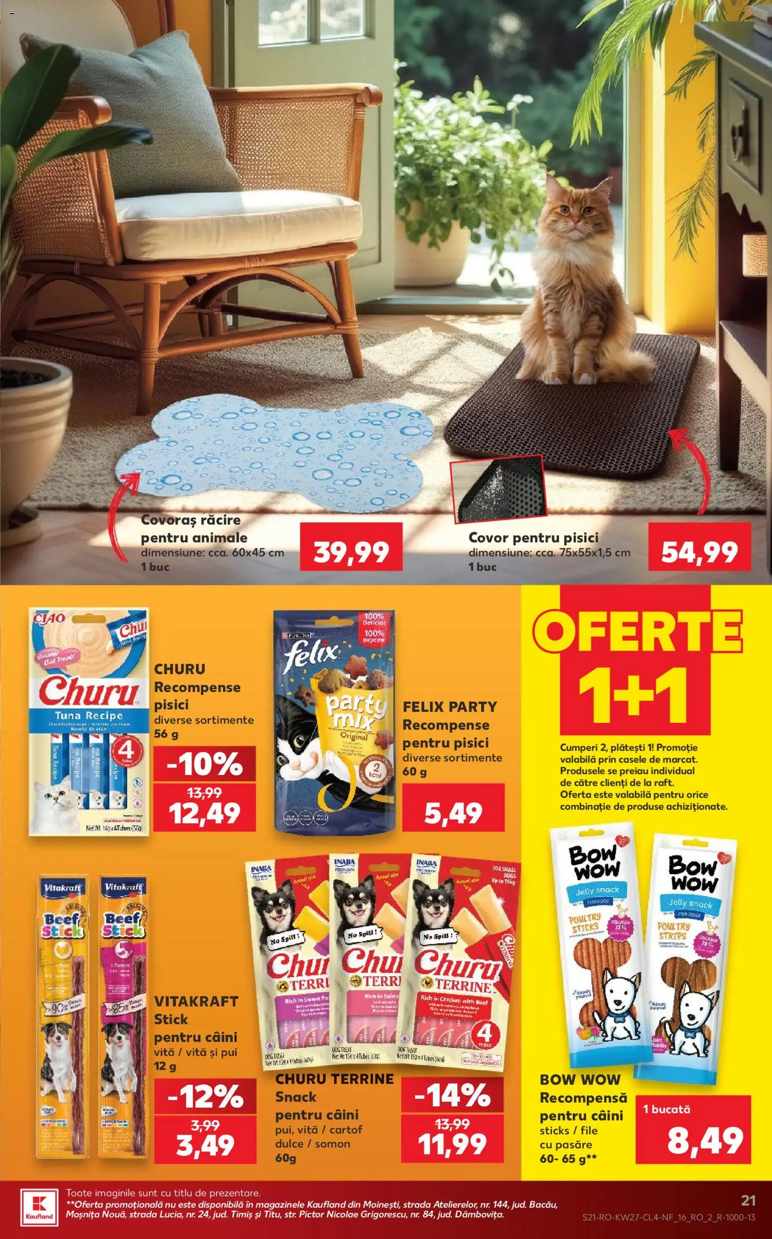 Catalog Kaufland 1 - 6 Iulie 2026 | Pagina 21 | Produse: Raft, Hacıyatmaz Kedi Oyuncağı, Covor