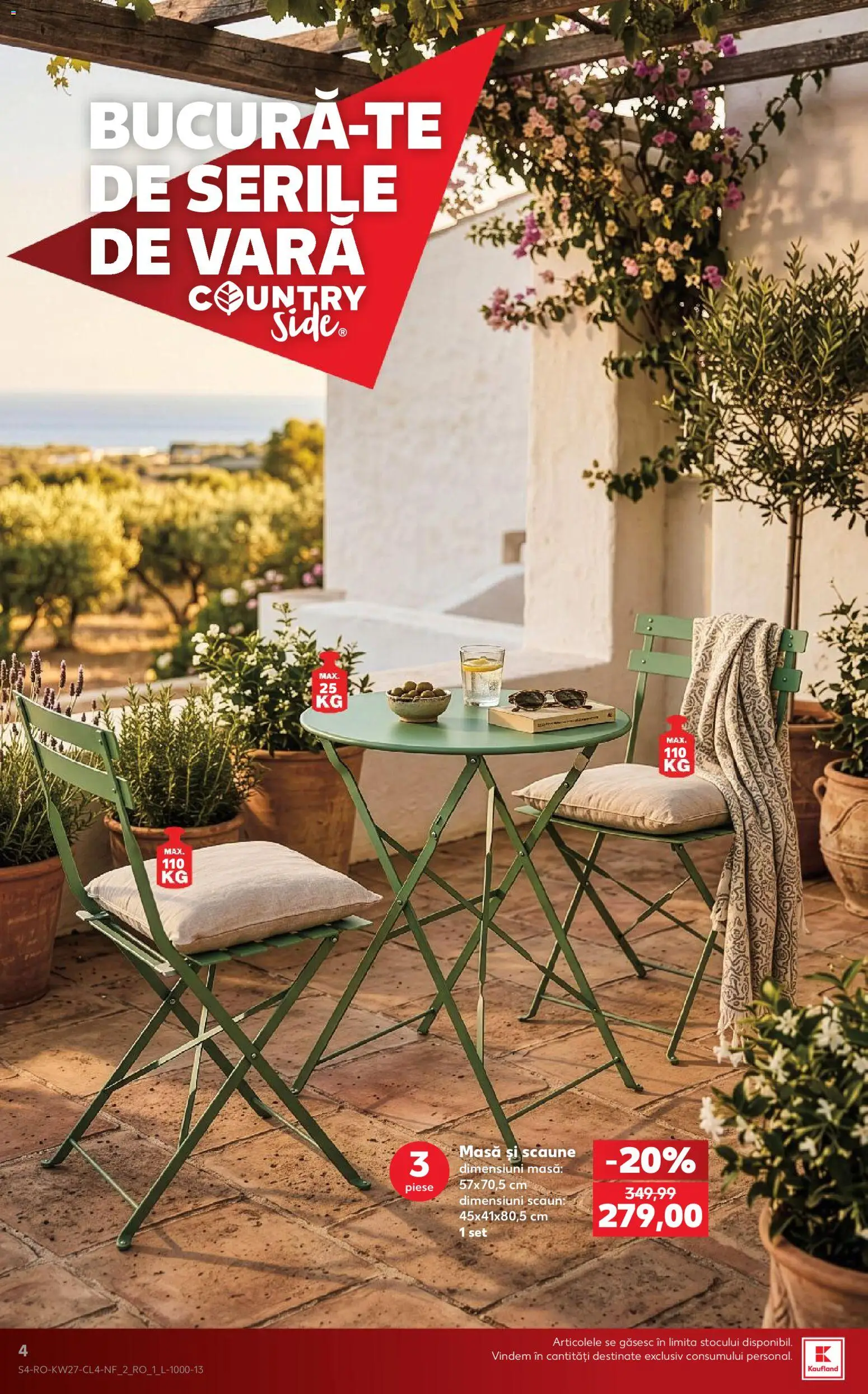 Catalog Kaufland 1 - 6 Iulie 2026 | Pagina 4 | Produse: Masă, Scaun