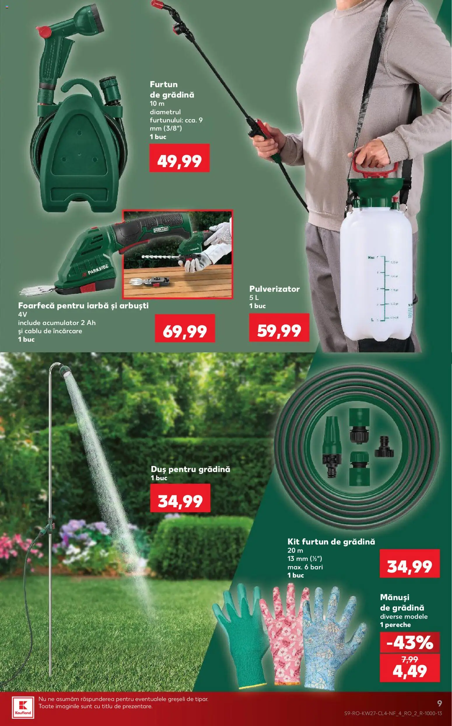 Catalog Kaufland 1 - 6 Iulie 2026 | Pagina 9 | Produse: Mănuși, Cablu, Duș