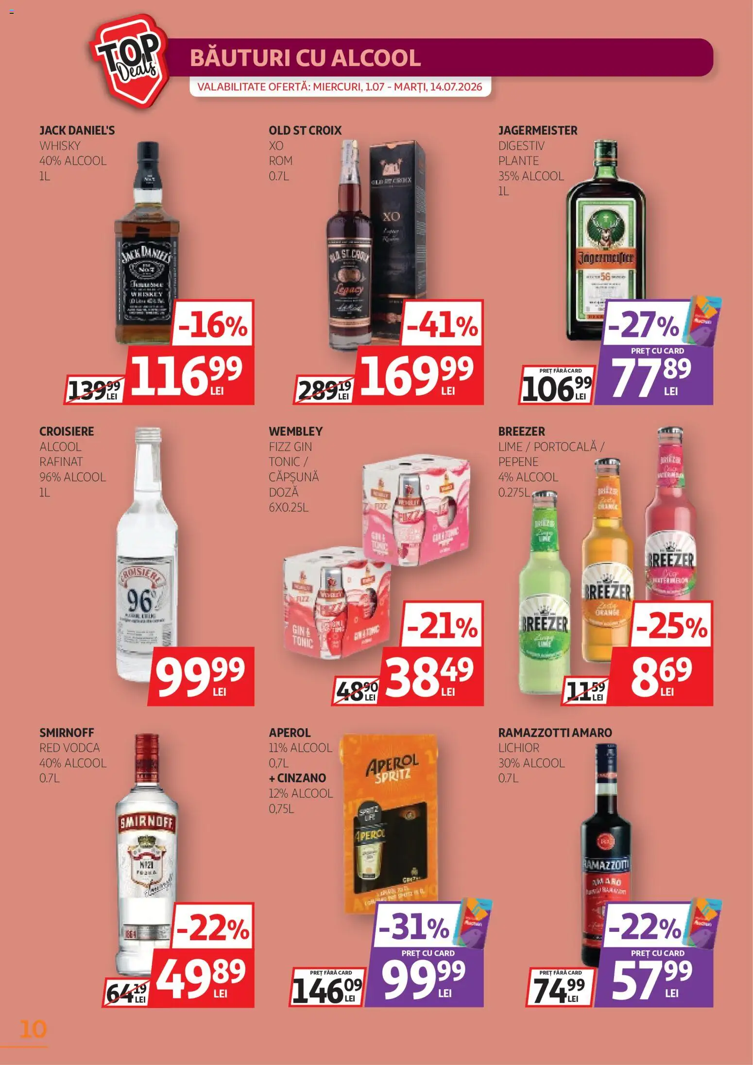 Catalog Auchan 1 - 13 Iulie 2026 | Pagina 10 | Produse: Su ısıtıcı, Lichior, Whiskey, Aperol