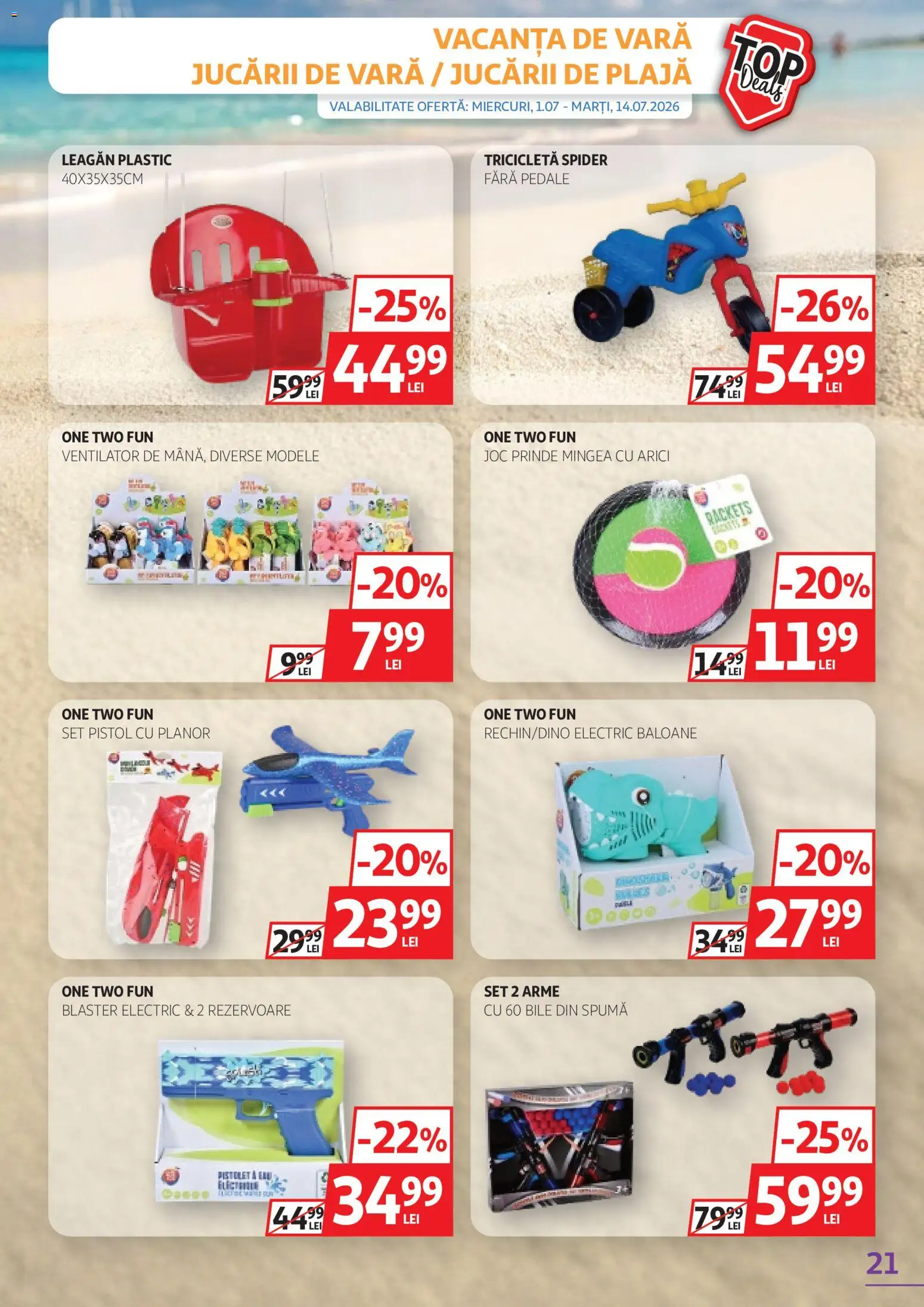 Catalog Auchan 1 - 13 Iulie 2026 | Pagina 21 | Produse: Joc, Ventilator