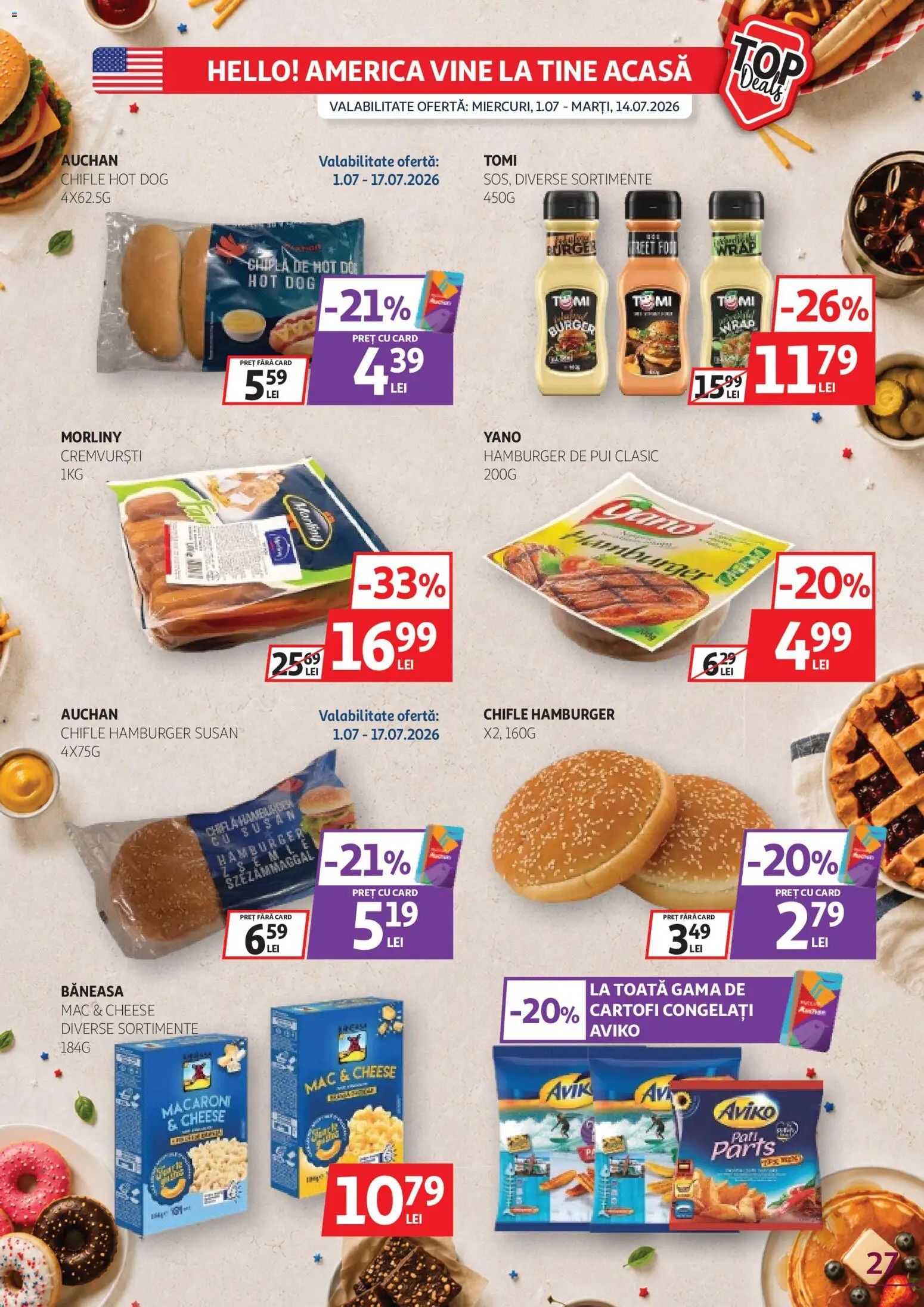 Catalog Auchan 1 - 13 Iulie 2026 | Pagina 27 | Produse: Hacıyatmaz Kedi Oyuncağı, Cartofi