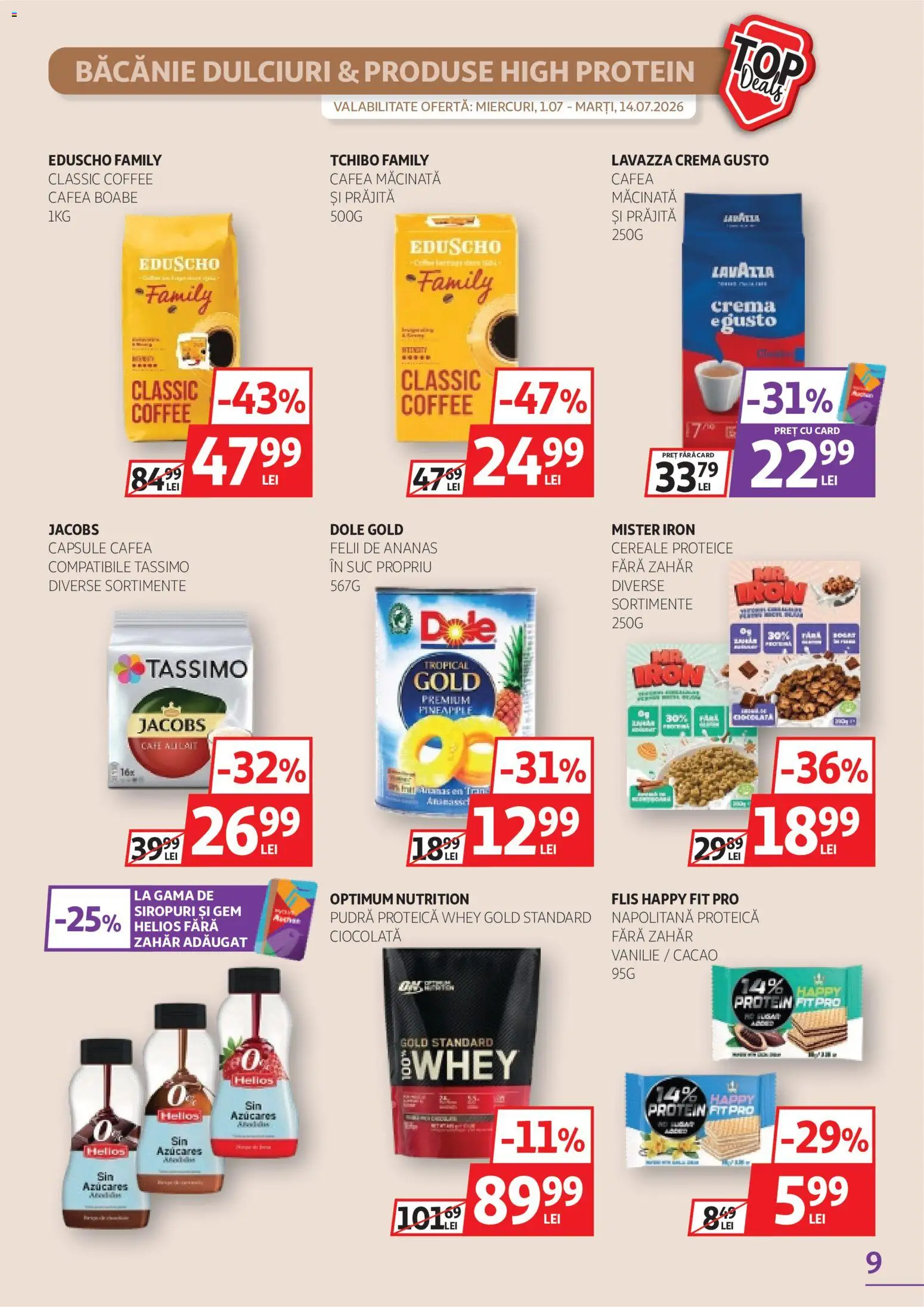 Catalog Auchan 1 - 13 Iulie 2026 | Pagina 9 | Produse: Köpek çiti, Cremă, Ananas, Zahăr