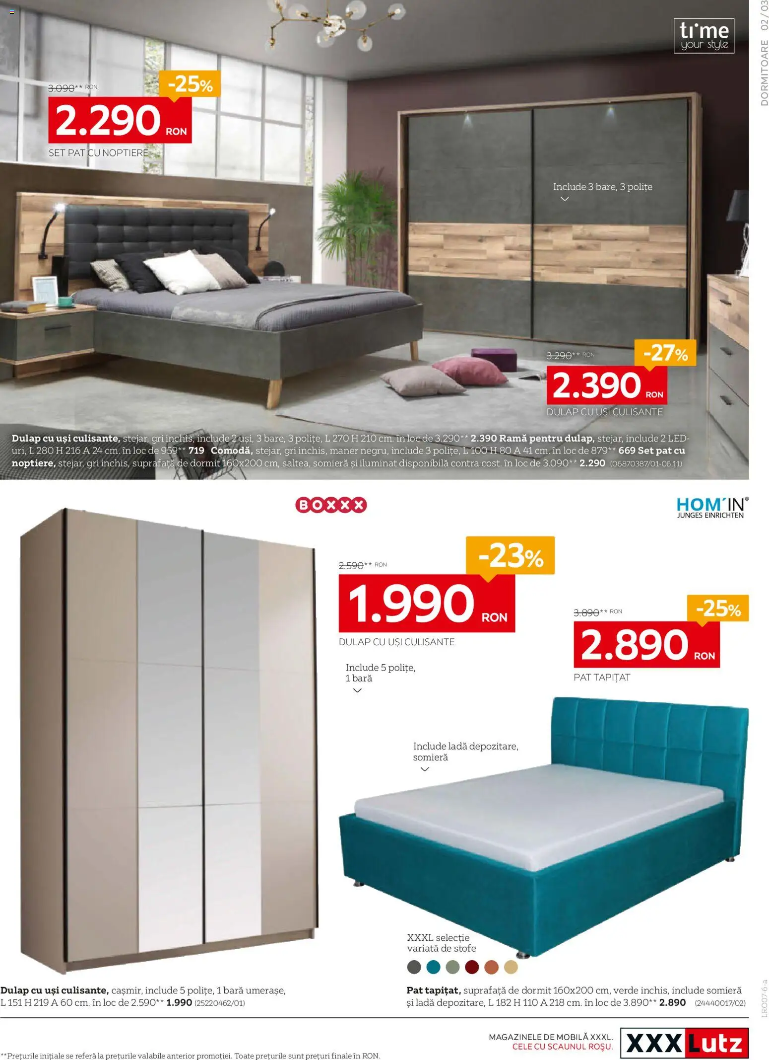 Catalog XXXLutz 29 Iunie - 1 August 2026 | Pagina 3 | Produse: Delgeç, Pat, Mâner, Babak