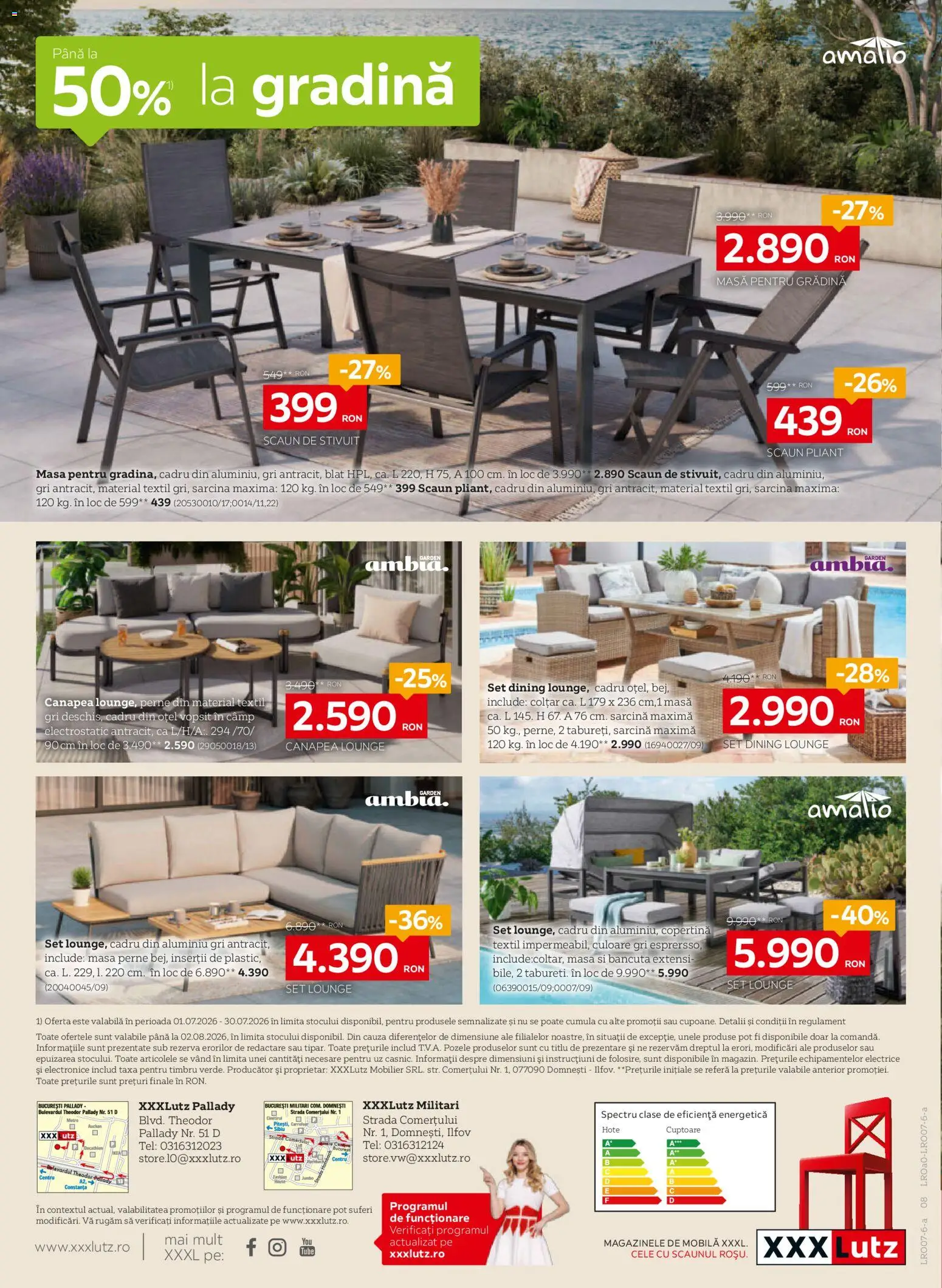 Catalog XXXLutz 29 Iunie - 1 August 2026 | Pagina 8 | Produse: Copertină, Canapea, Scaun, Colțar