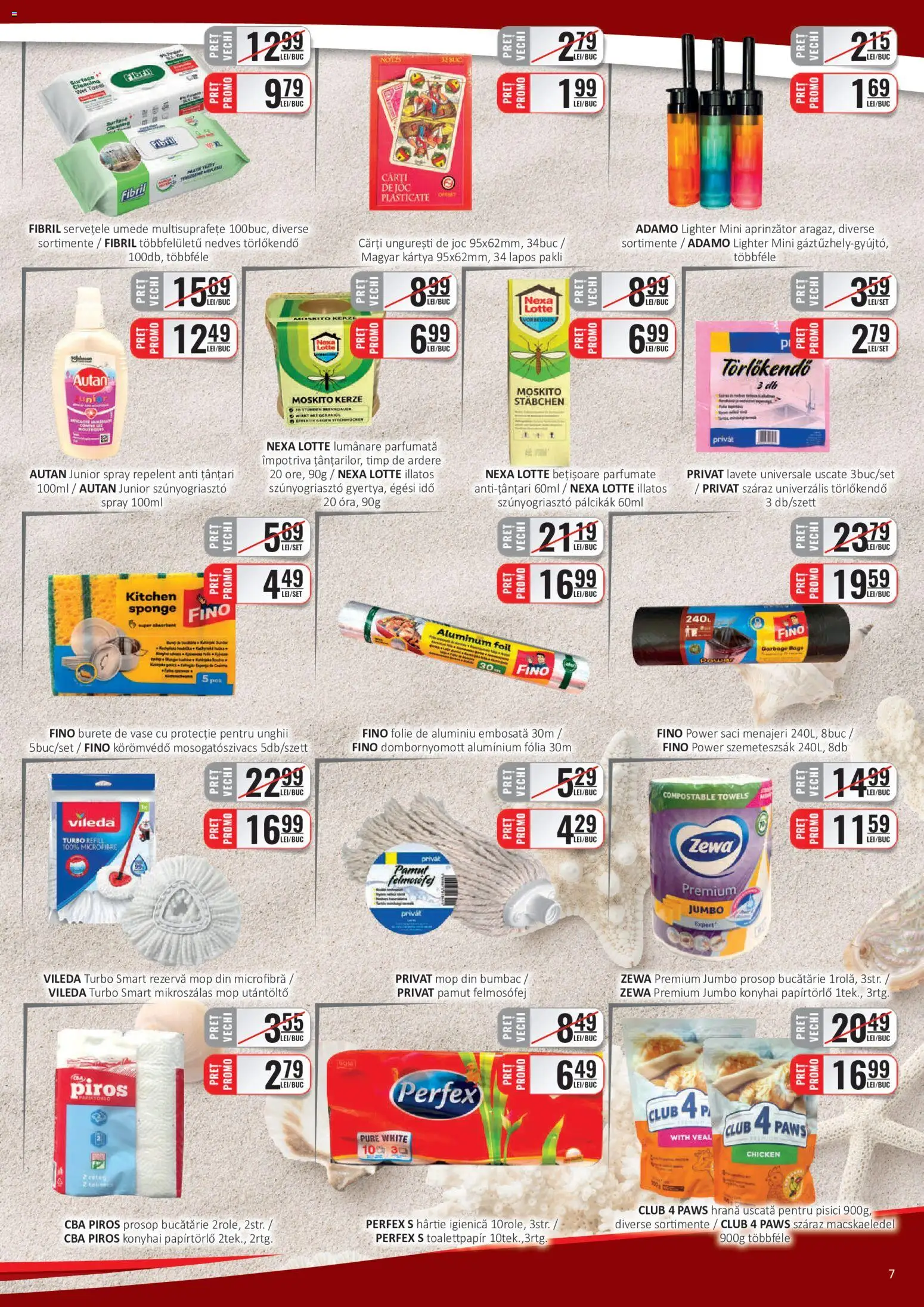 Catalog CBA 1 - 14 Iulie 2026 | Pagina 7 | Produse: Joc, Saci menajeri, Bucătărie, Șervețele umede