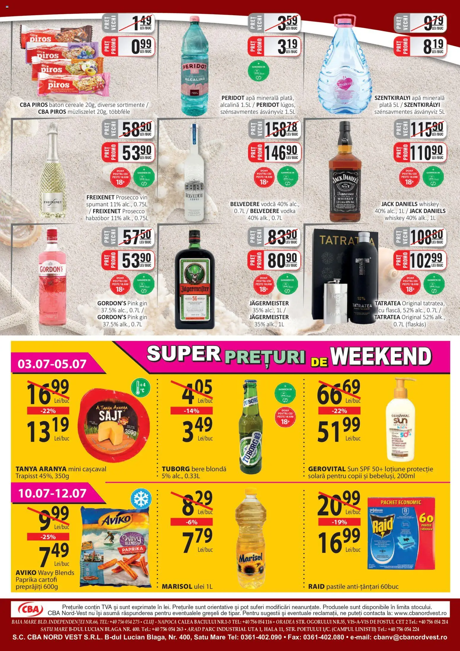Catalog CBA 1 - 14 Iulie 2026 | Pagina 8 | Produse: Pește, Baton cereale, Whiskey, Apă