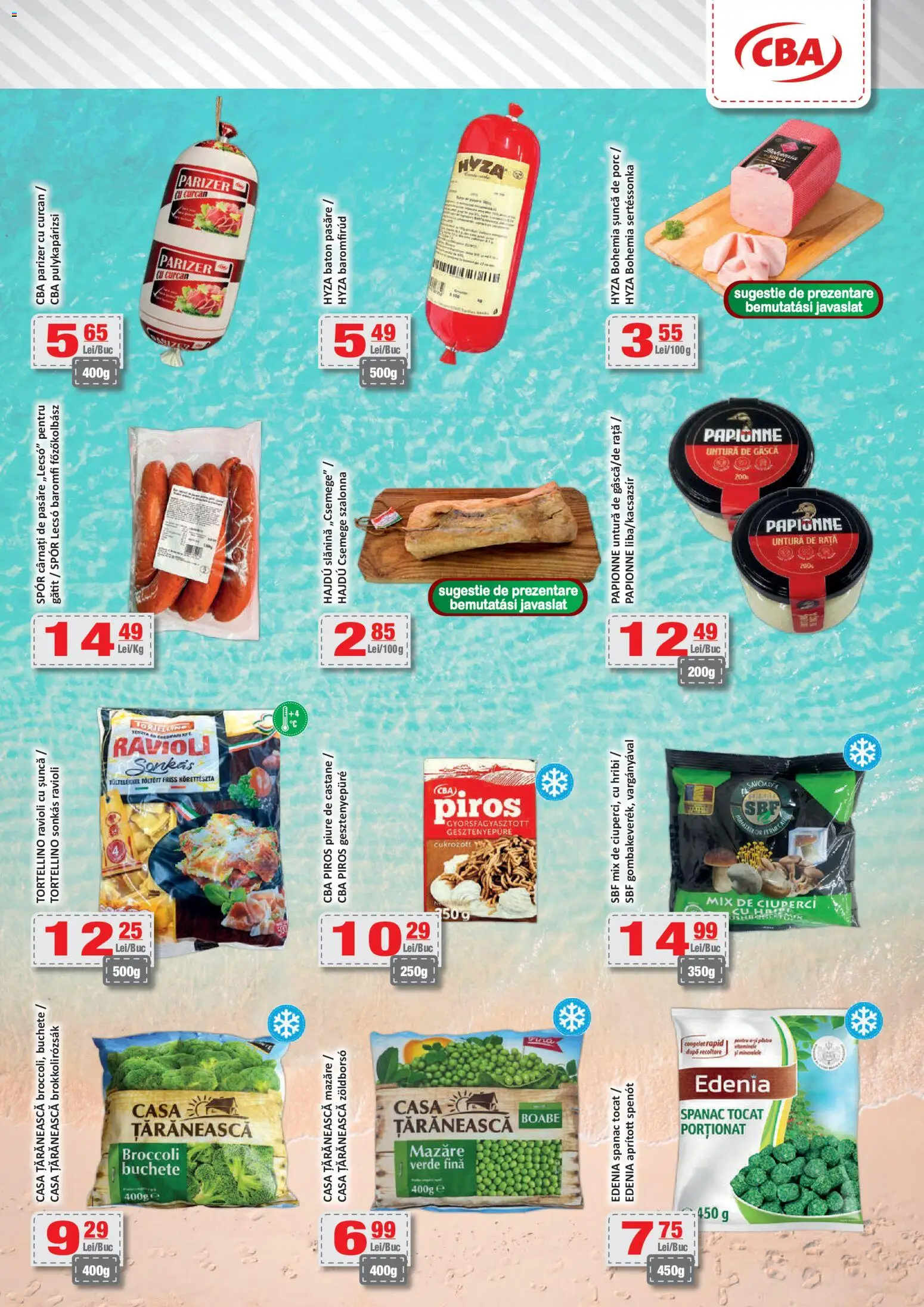 Catalog CBA 10 - 23 Iulie 2026 | Pagina 3 | Produse: Mazăre, Ciuperci, Rață, Șuncă