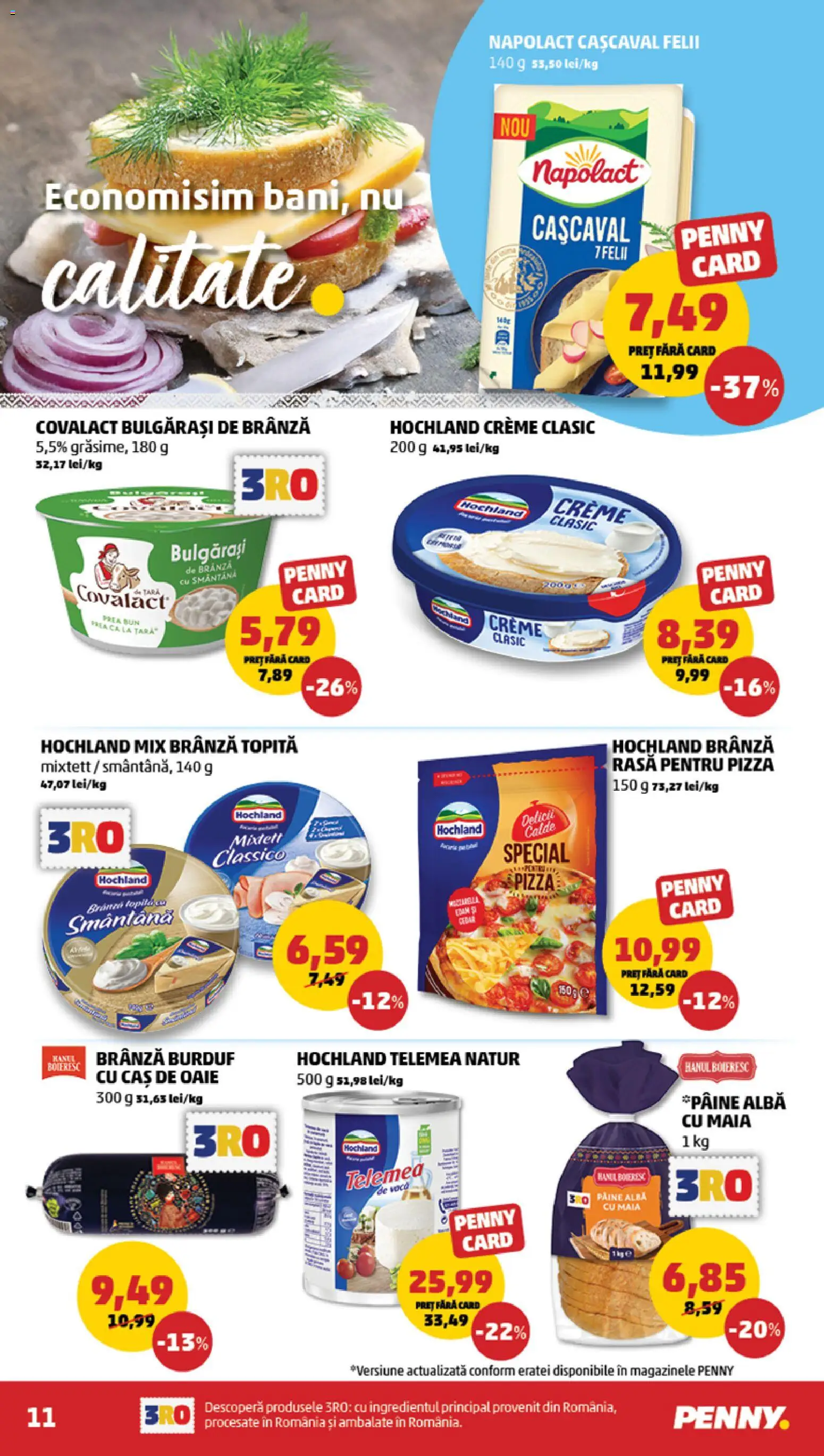Catalog PENNY Market 1 - 6 Iulie 2026 | Pagina 11 | Produse: Cremă, Pâine, Cremă de brânză, Smântână