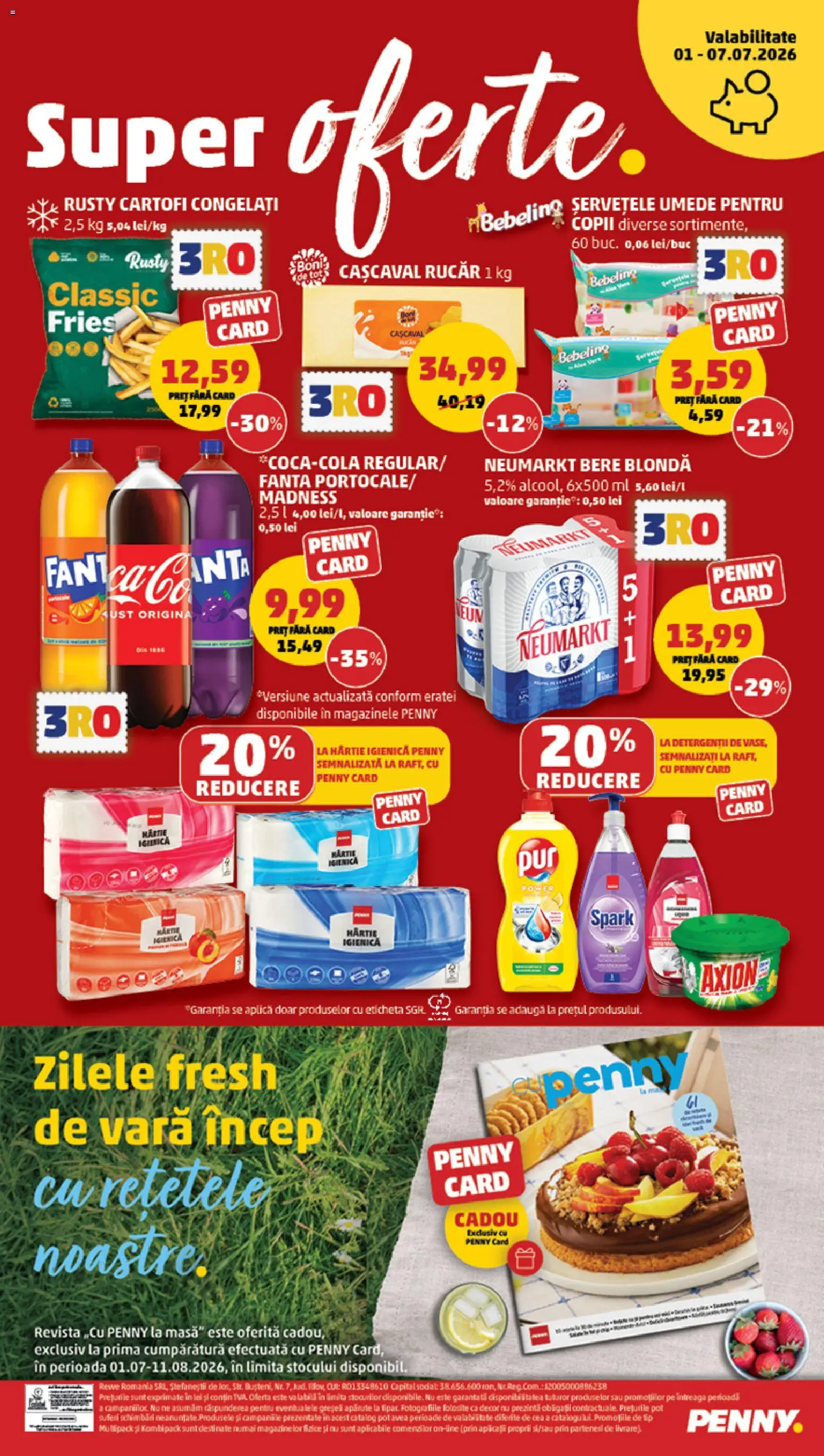 Catalog PENNY Market 1 - 6 Iulie 2026 | Pagina 20 | Produse: Pară, Cașcaval, Bere, Cartofi