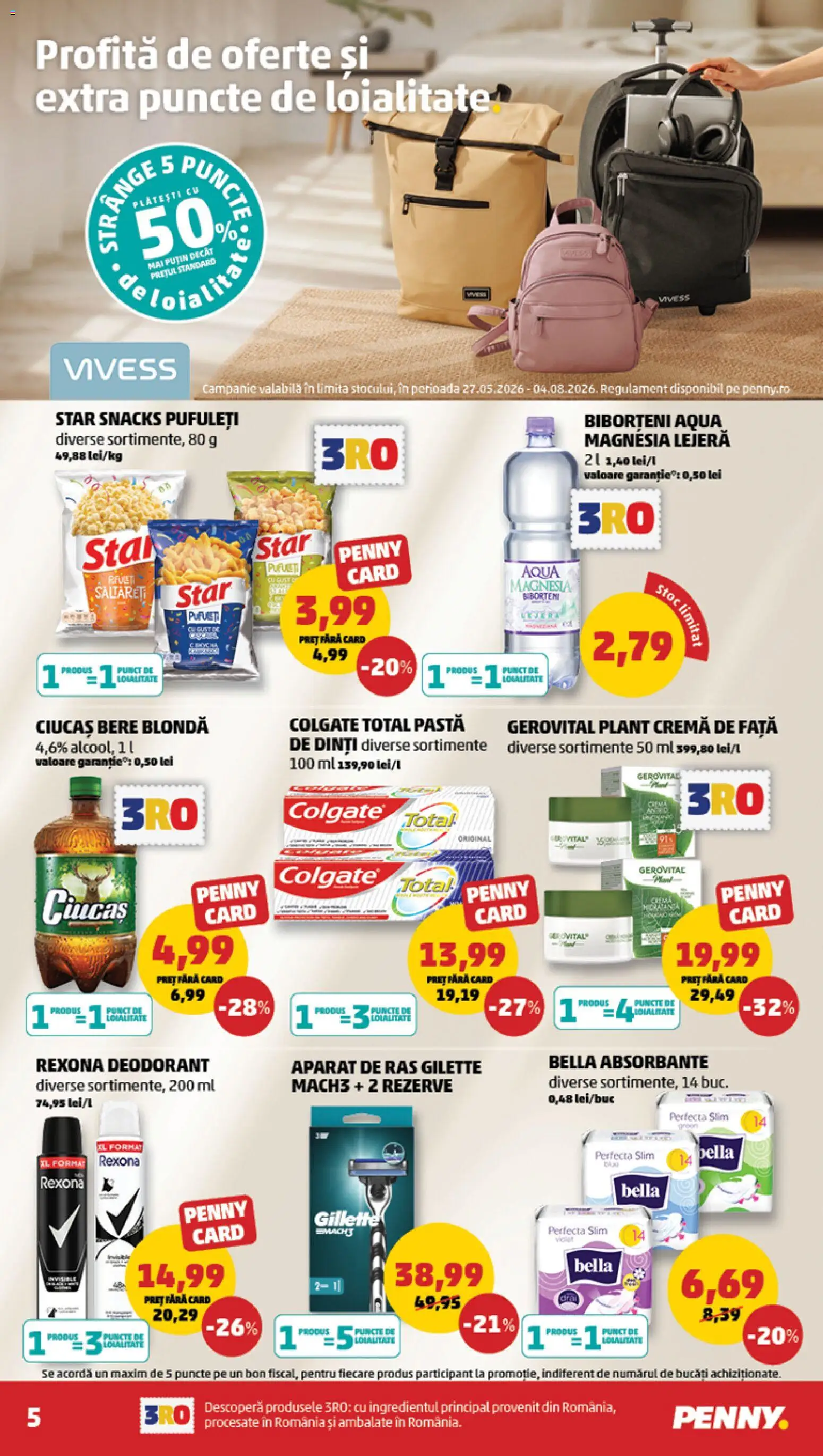 Catalog PENNY Market 1 - 6 Iulie 2026 | Pagina 5 | Produse: Cremă, Bere, Pufuleți, Absorbante