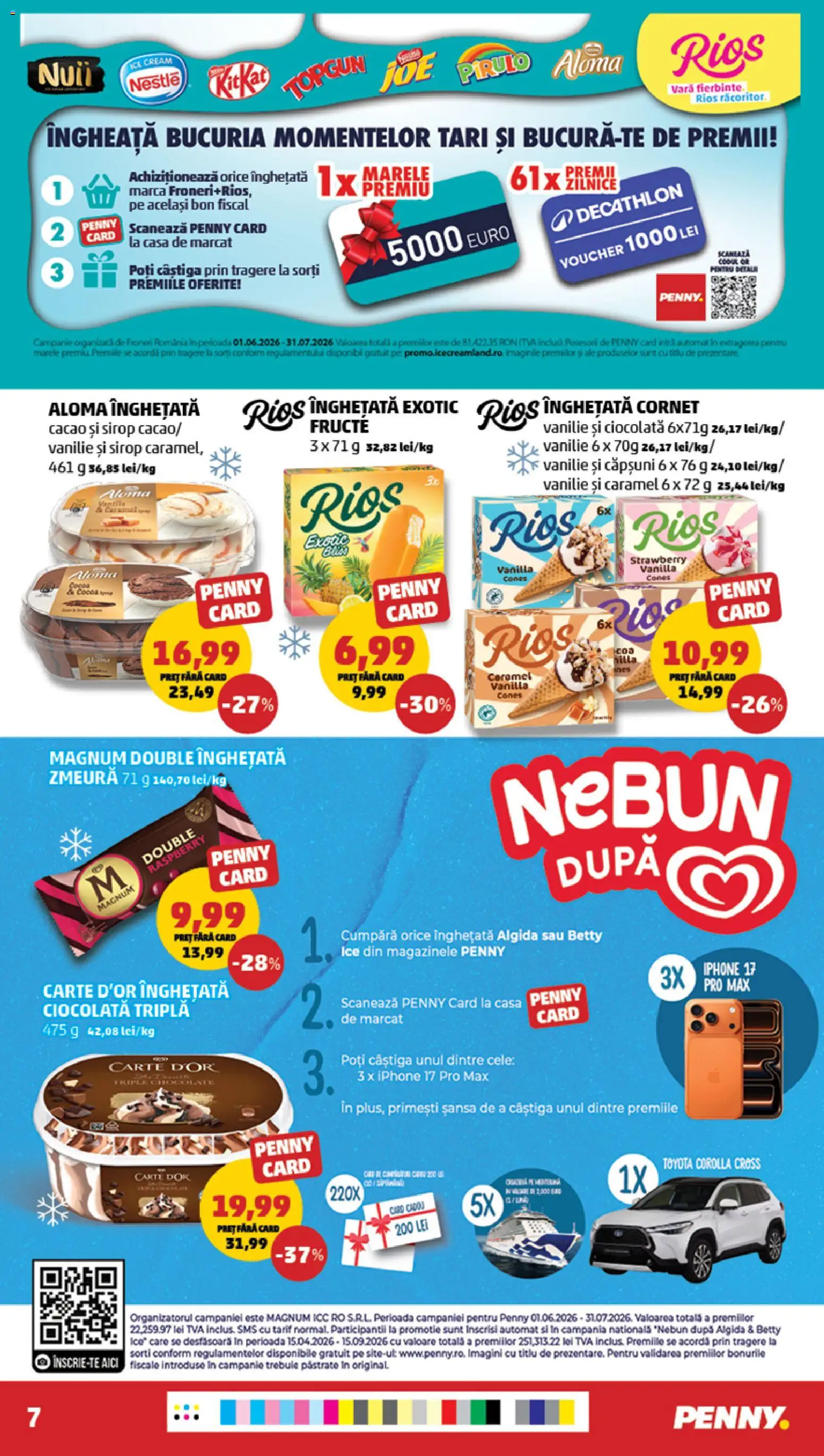 Catalog PENNY Market 1 - 6 Iulie 2026 | Pagina 7 | Produse: Zmeură, Căpșuni, Sirop, Înghețată