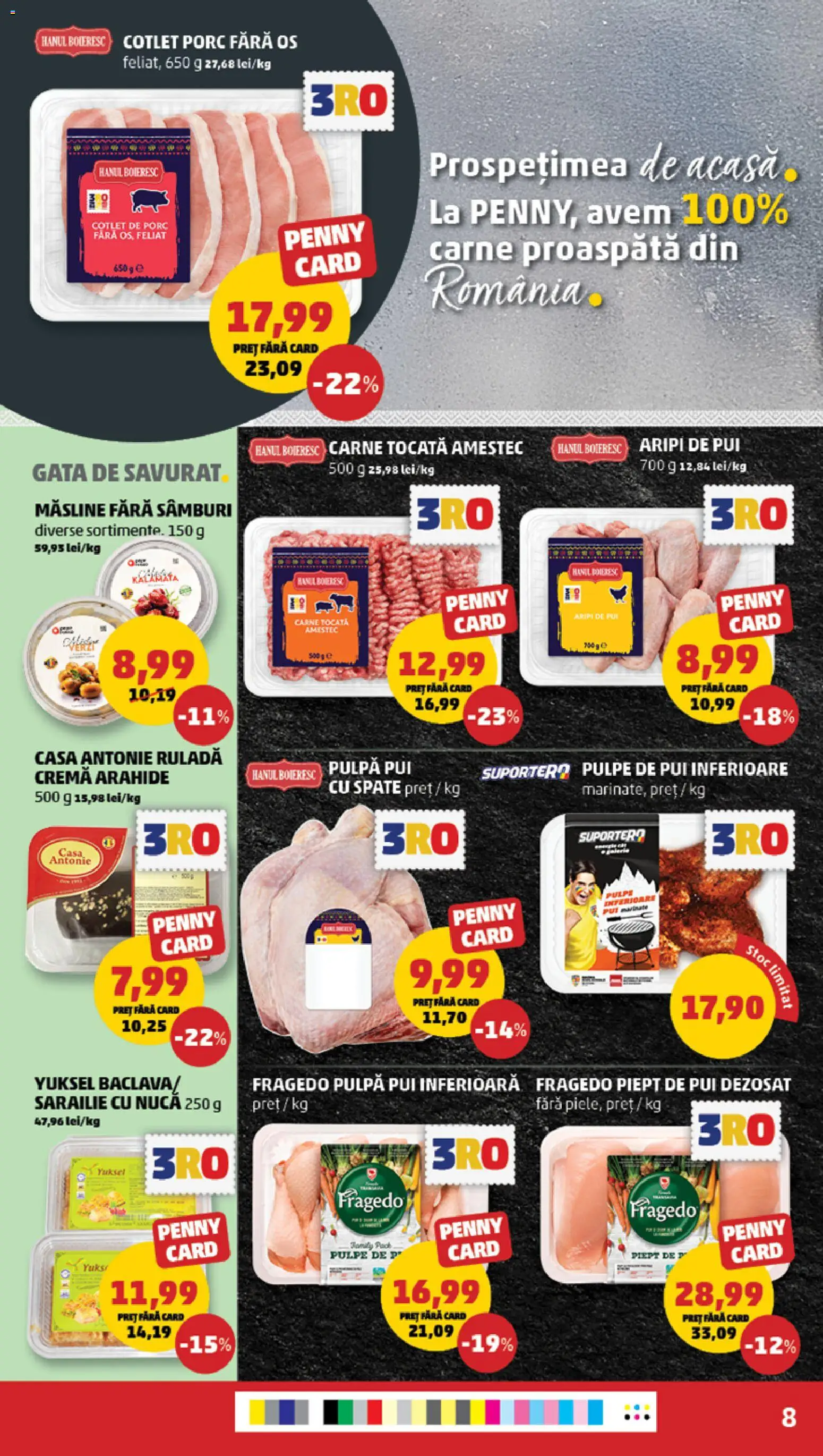 Catalog PENNY Market 1 - 6 Iulie 2026 | Pagina 8 | Produse: Hacıyatmaz Kedi Oyuncağı, Cotlet porc, Arahide, Carne tocată