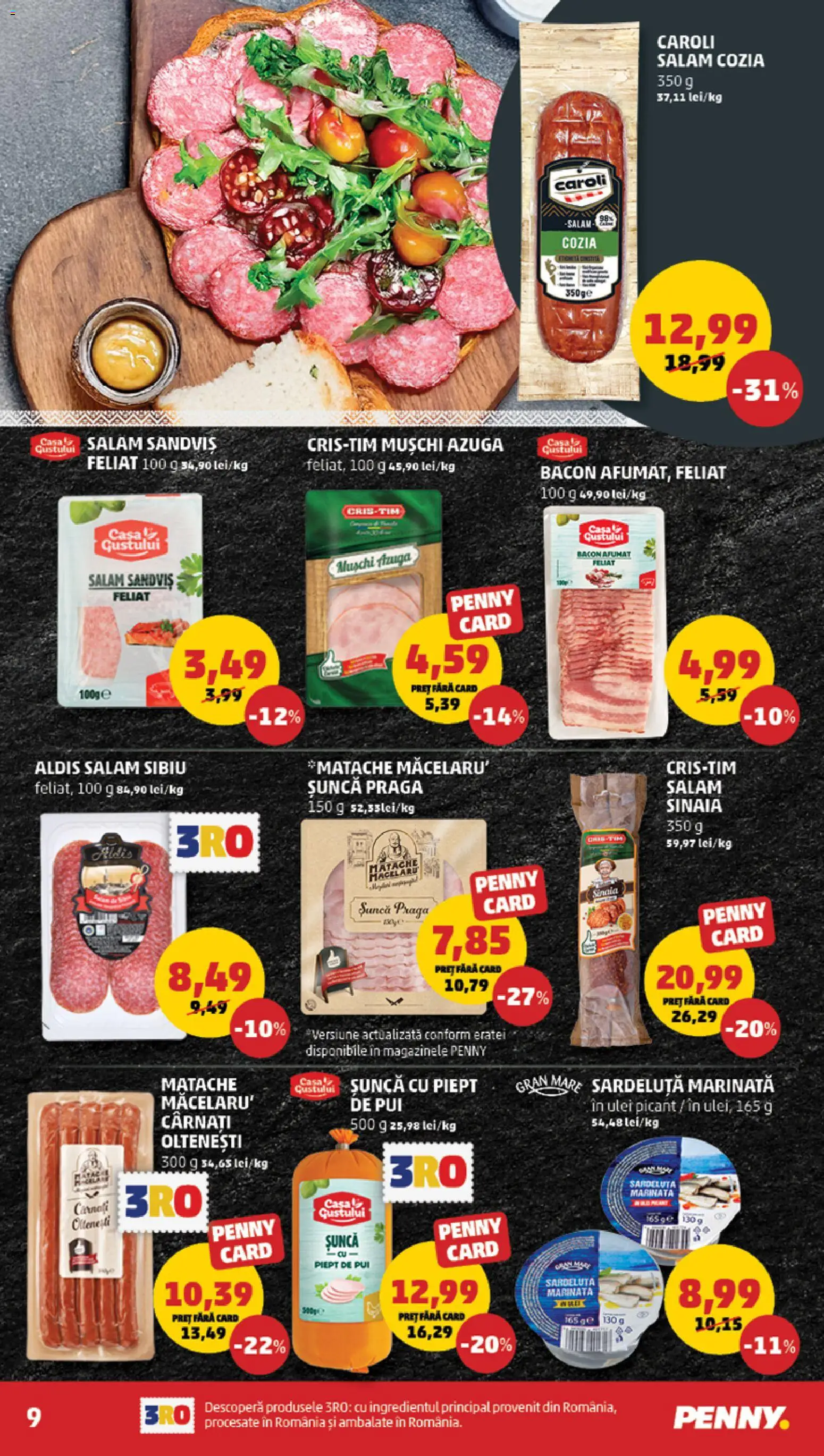 Catalog PENNY Market 1 - 6 Iulie 2026 | Pagina 9 | Produse: Hacıyatmaz Kedi Oyuncağı, Bacon, Ulei, Șuncă