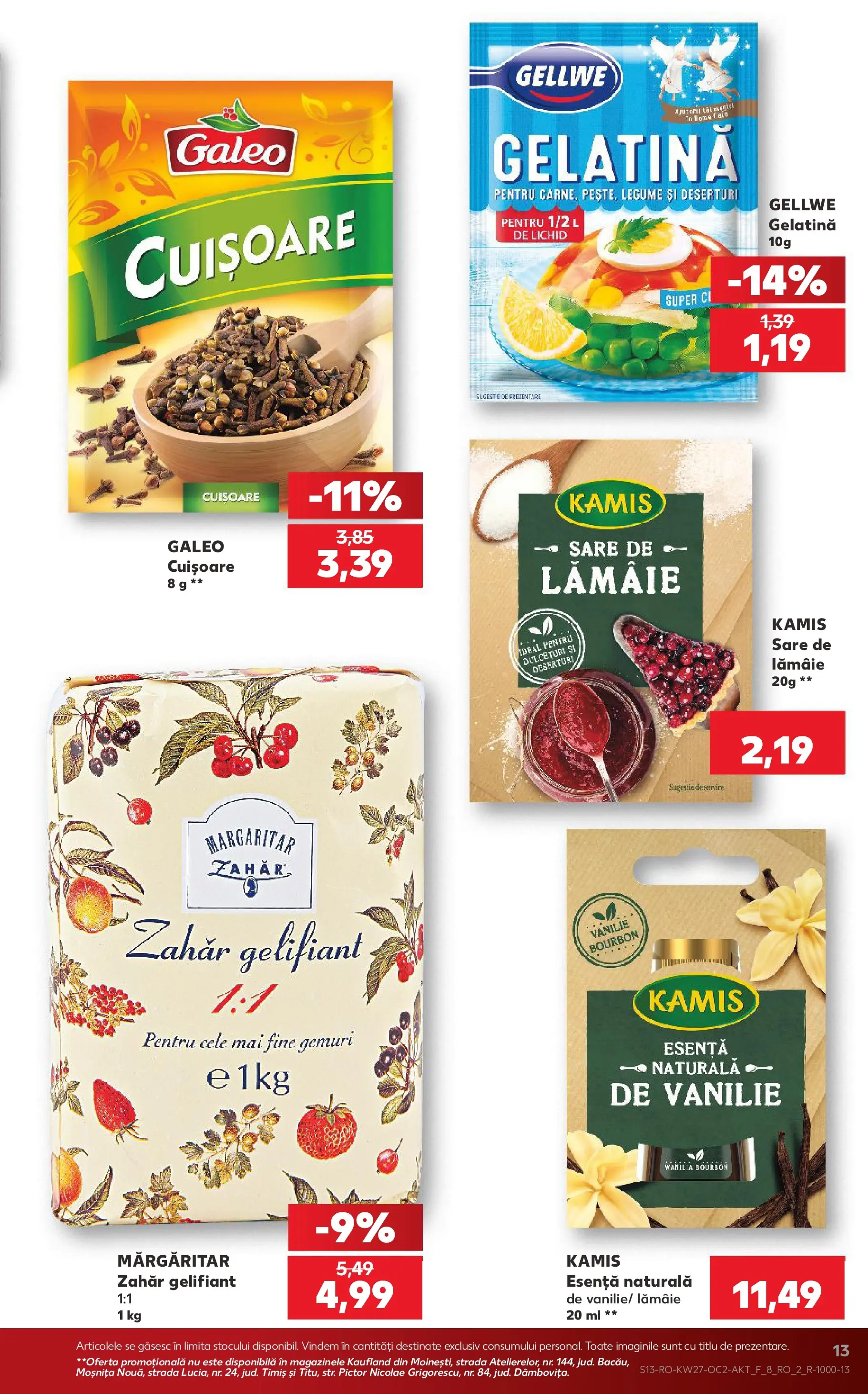 Catalog Kaufland 1 - 6 Iulie 2026 | Pagina 13 | Produse: Legume, Sare, Zahăr, Lămâie