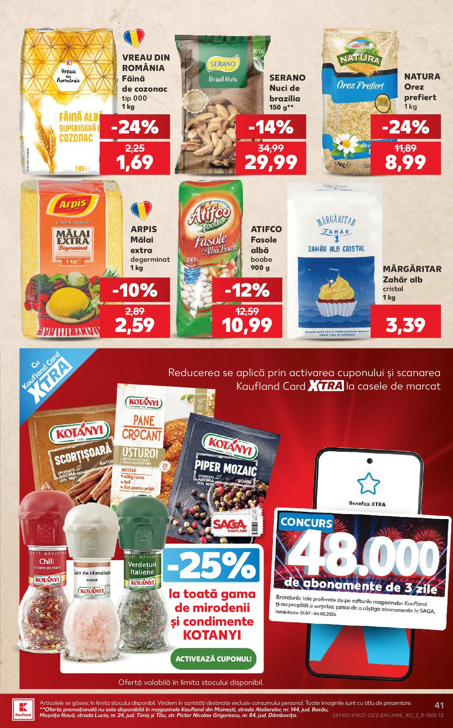 Catalog Kaufland 1 - 6 Iulie 2026 | Pagina 41 | Produse: Ulei, Făină, Mălai, Zahăr