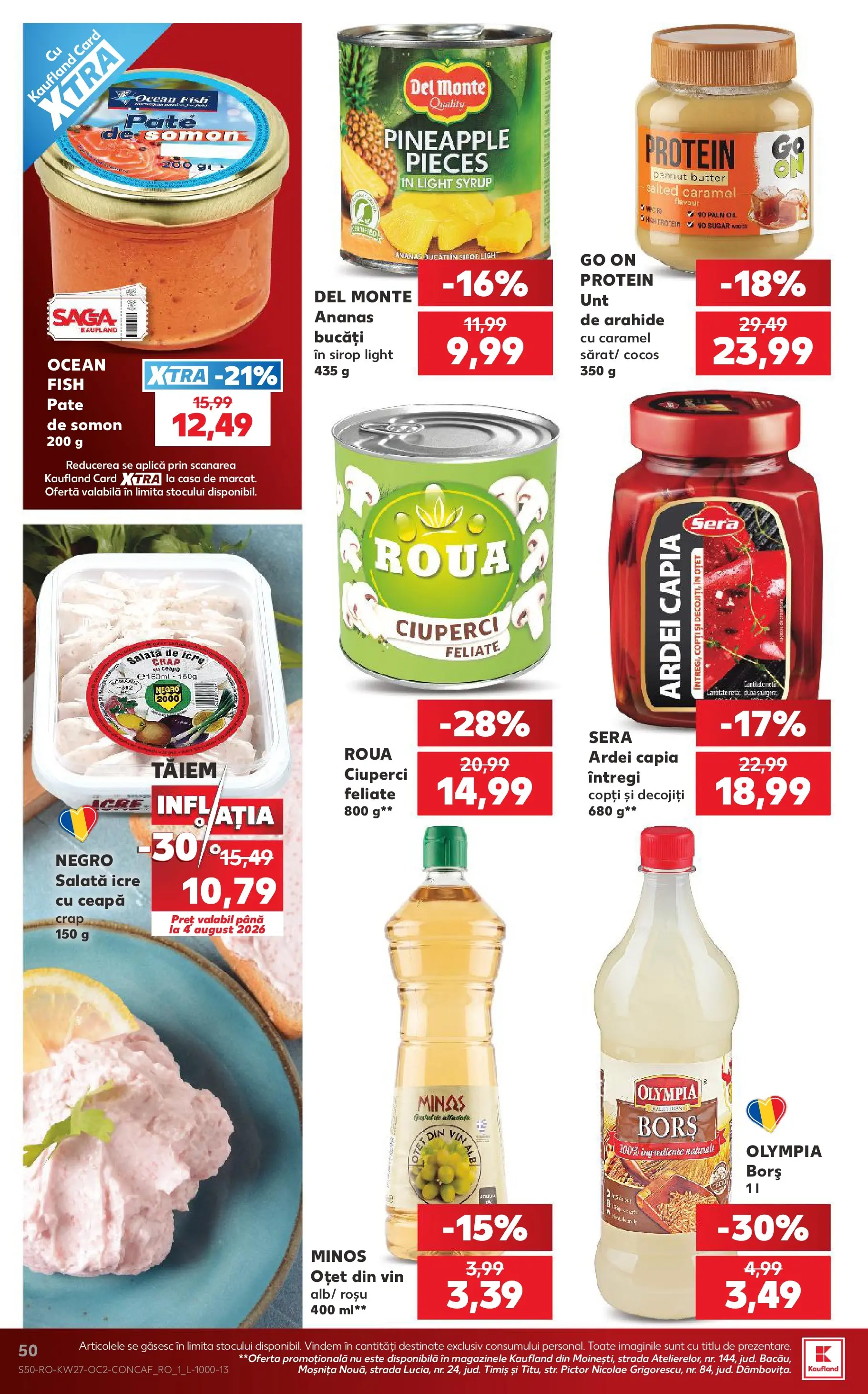 Catalog Kaufland 1 - 6 Iulie 2026 | Pagina 50 | Produse: Borș, Ciuperci, Arahide, Sirop