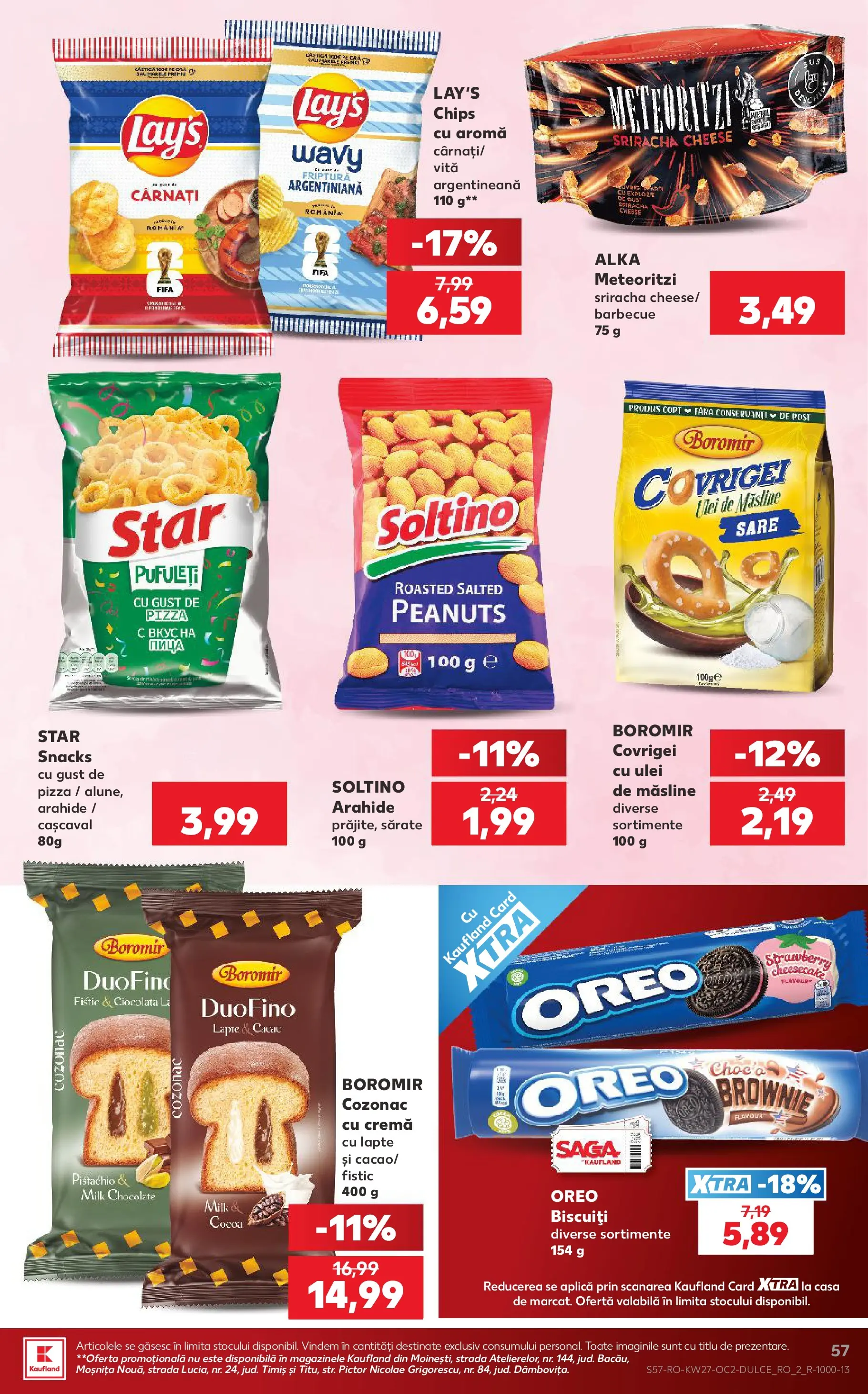 Catalog Kaufland 1 - 6 Iulie 2026 | Pagina 57 | Produse: Arahide, Lapte, Ulei, Biscuiți