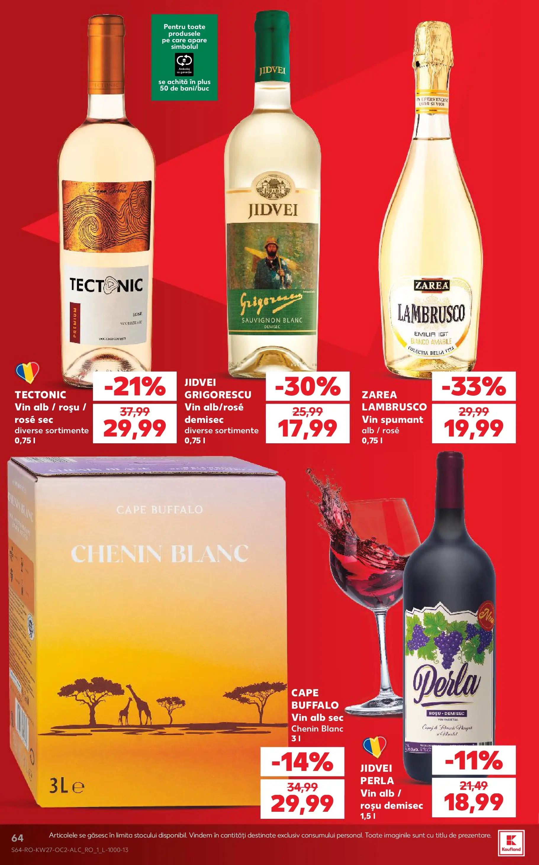 Catalog Kaufland 1 - 6 Iulie 2026 | Pagina 64 | Produse: Vin