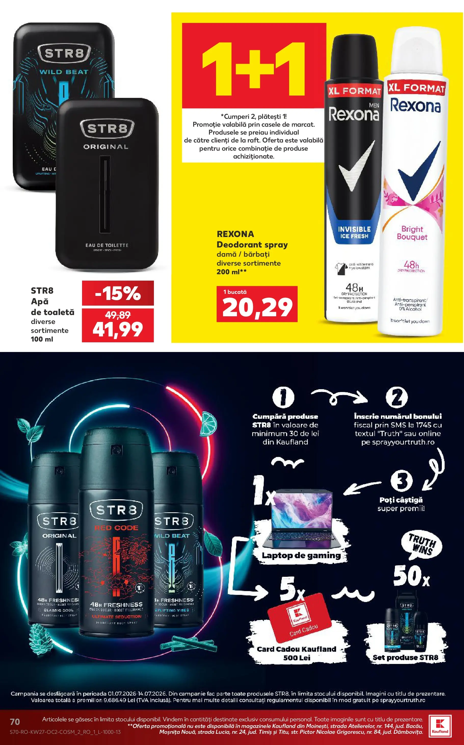 Catalog Kaufland 1 - 6 Iulie 2026 | Pagina 70 | Produse: Laptop, Toaletă, Deodorant, Antiperspirant