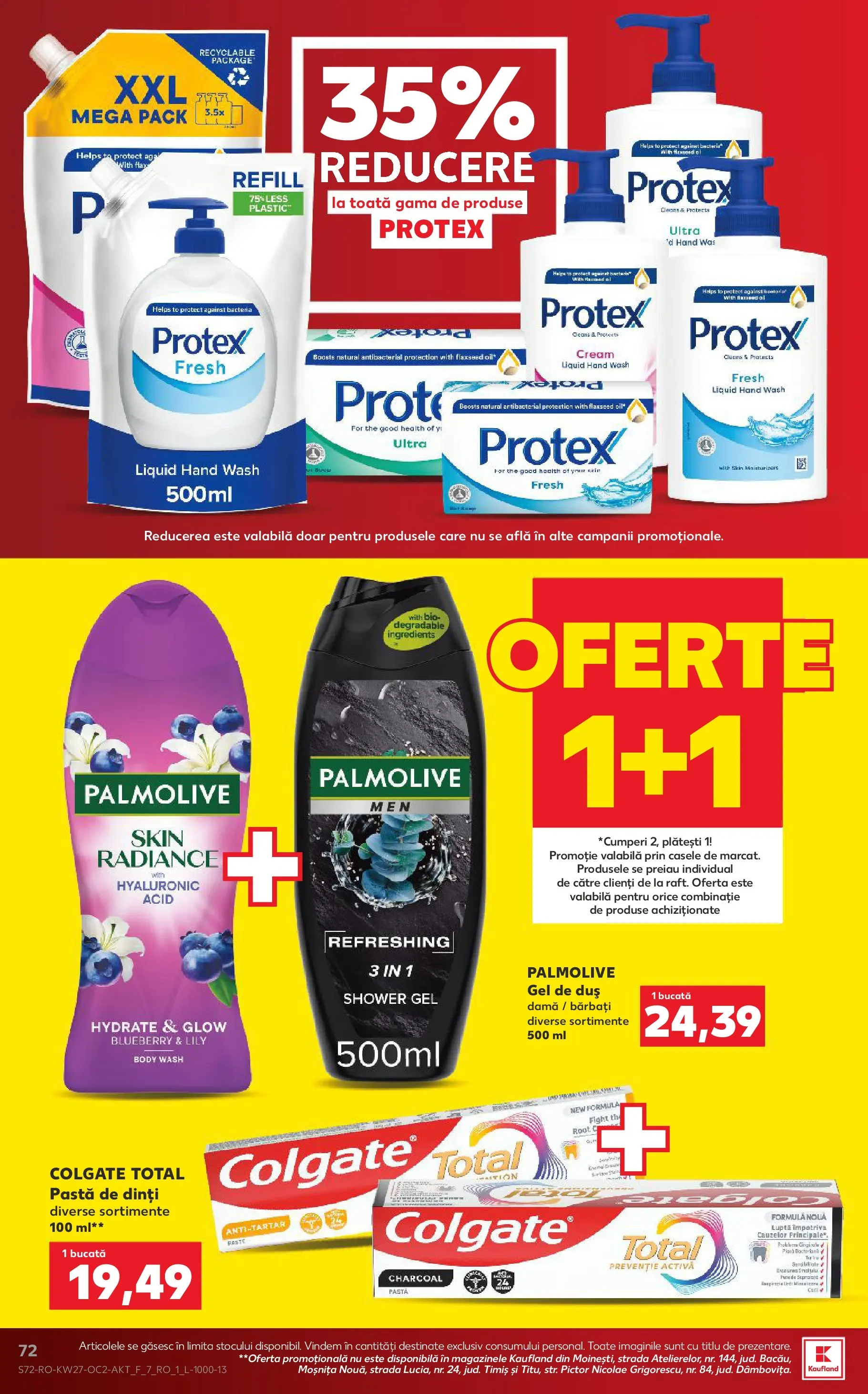Catalog Kaufland 1 - 6 Iulie 2026 | Pagina 72 | Produse: Duș, Gel de duș, Pastă de dinți, Paste