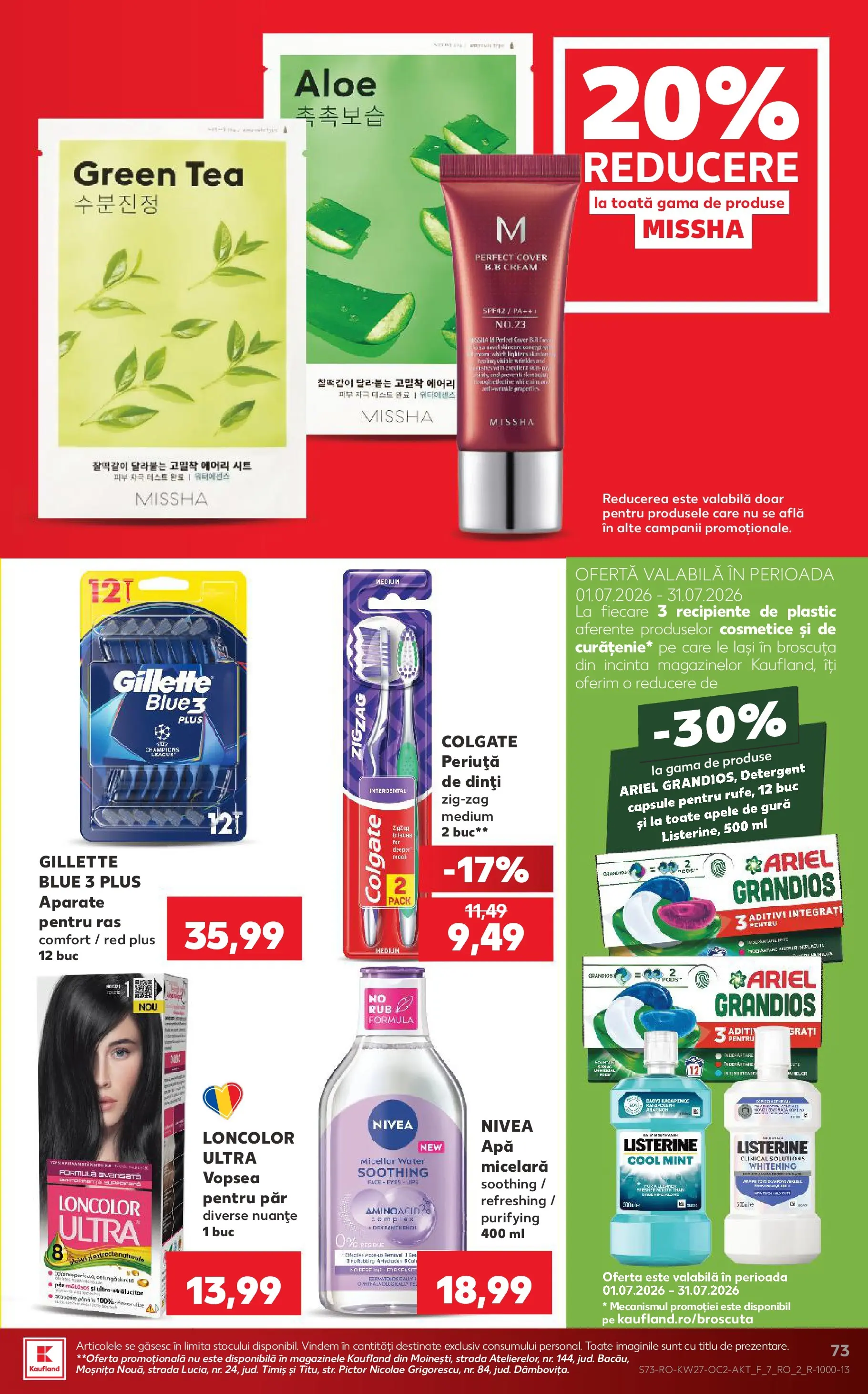 Catalog Kaufland 1 - 6 Iulie 2026 | Pagina 73 | Produse: Vopsea, Recipiente, Detergent