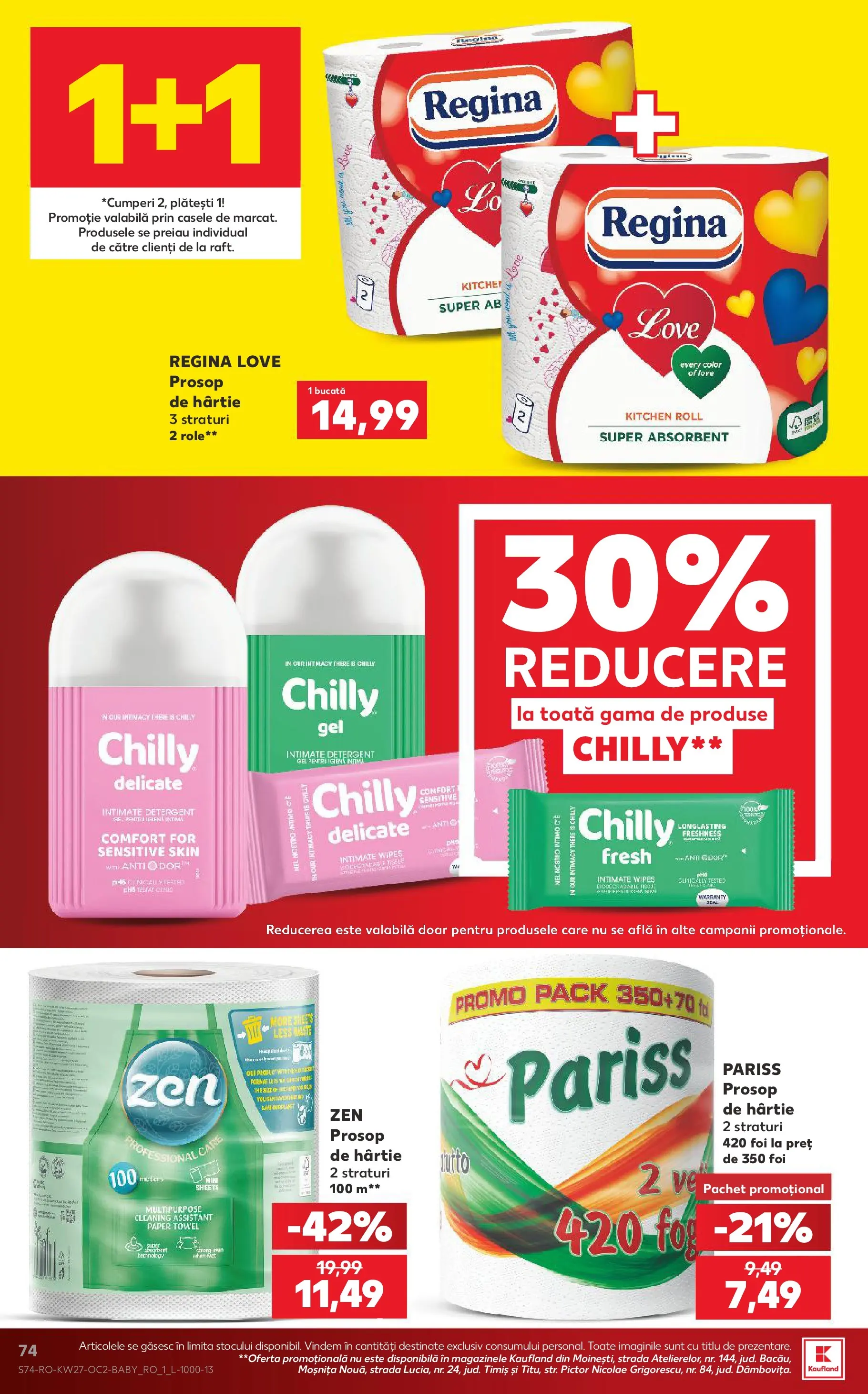 Catalog Kaufland 1 - 6 Iulie 2026 | Pagina 74 | Produse: Role, Detergent