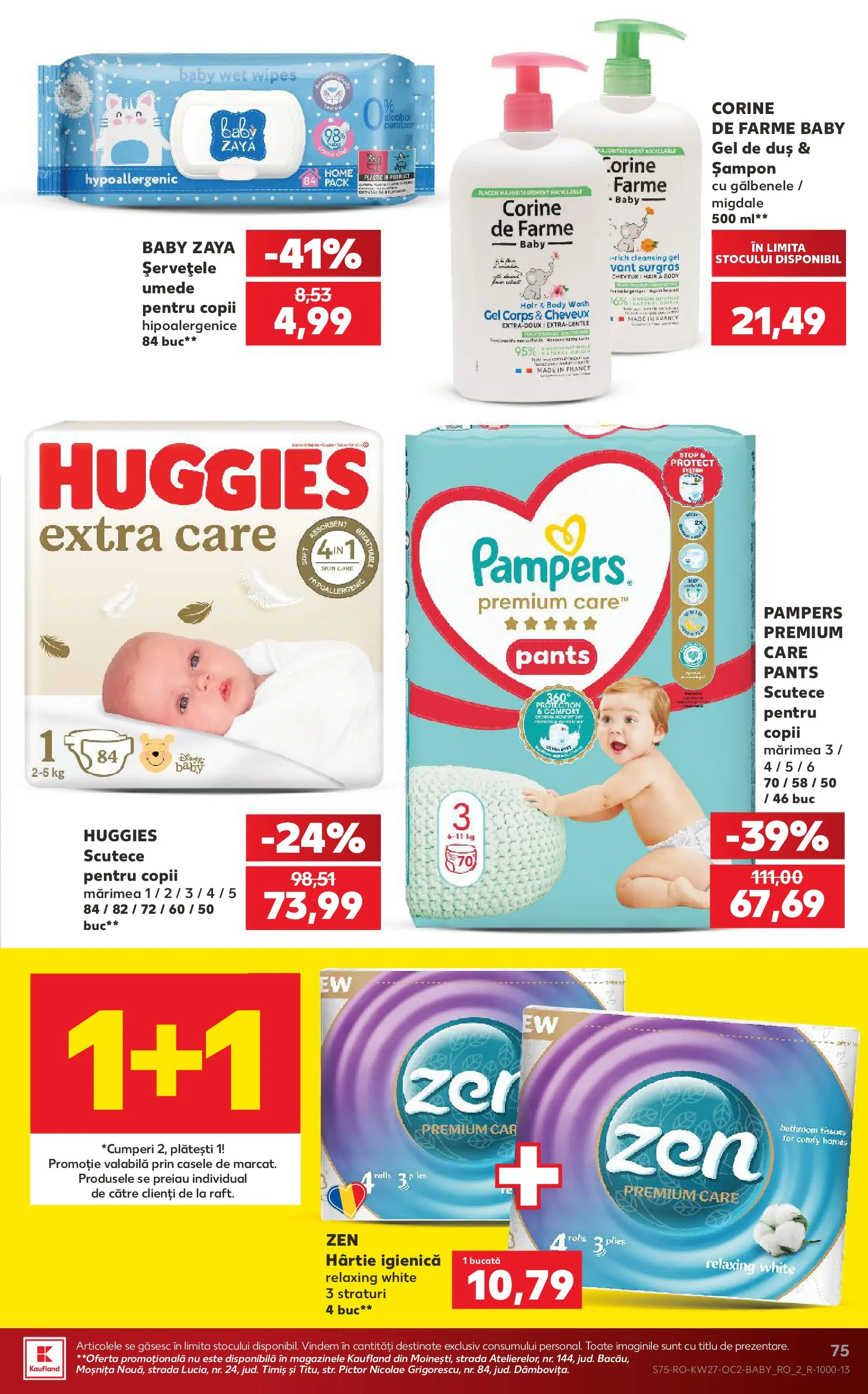 Catalog Kaufland 1 - 6 Iulie 2026 | Pagina 75 | Produse: Pirinç gevreği, Duș, Migdale, Scutece