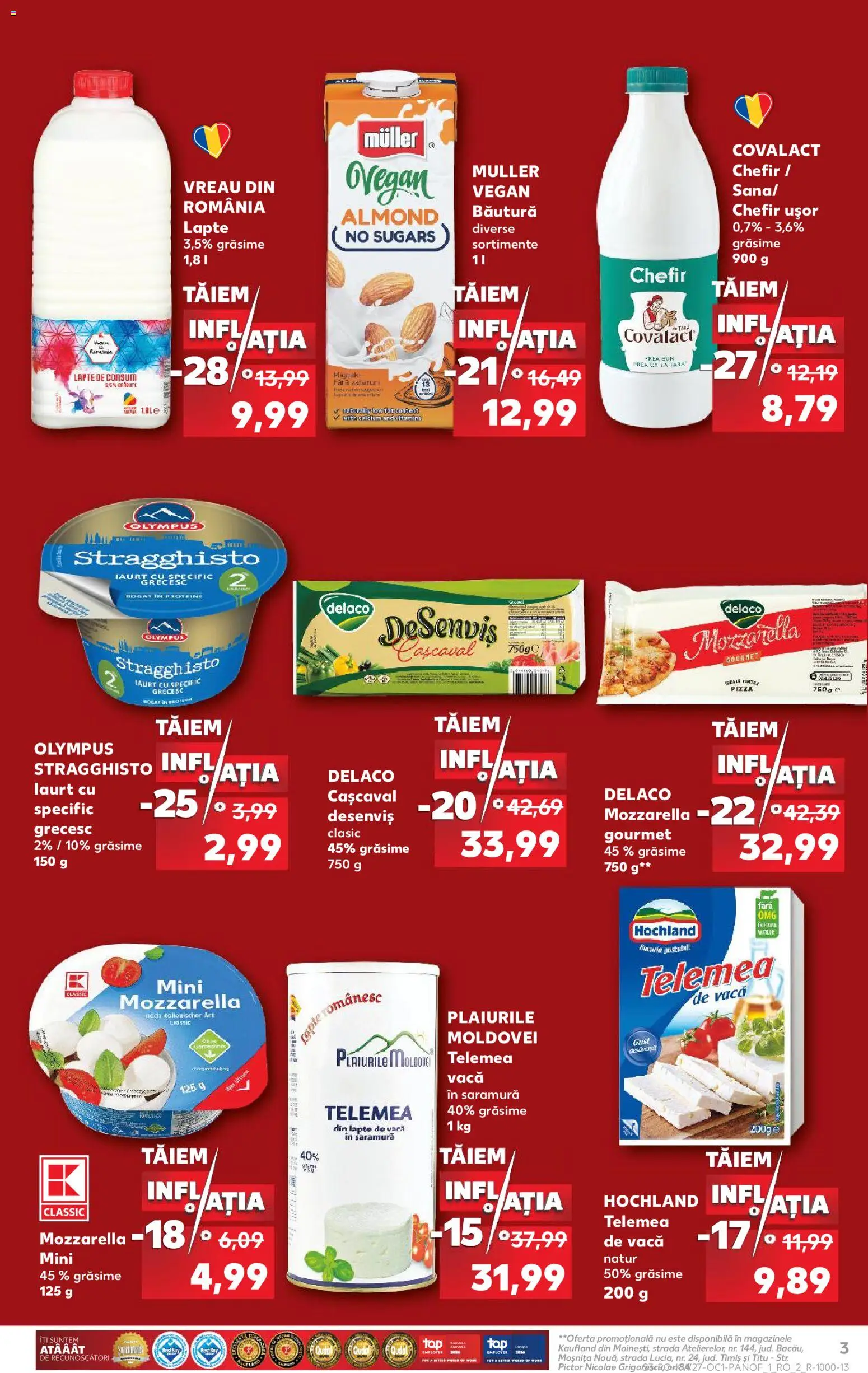 Catalog Kaufland 1 Iulie - 3 August 2026 | Pagina 3 | Produse: Light Kedi Konservesi, Migdale, Mozzarella, Lapte