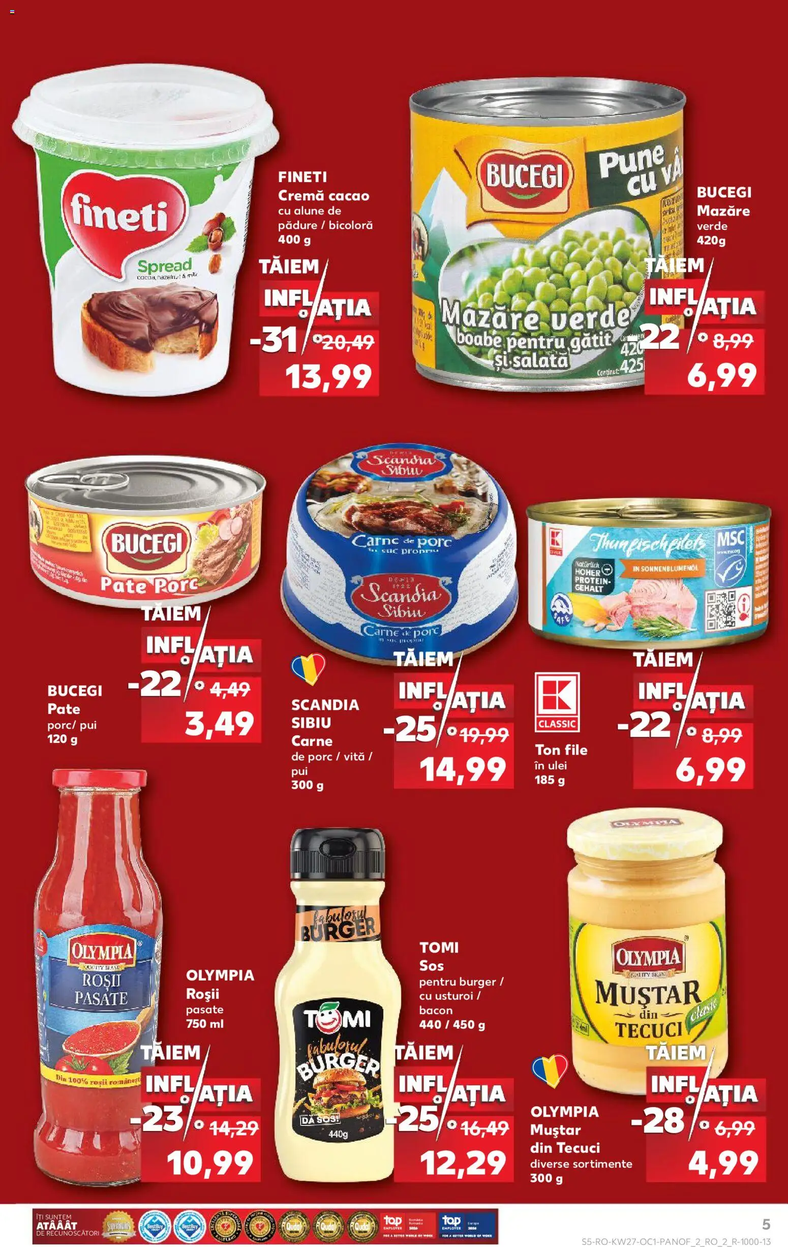 Catalog Kaufland 1 Iulie - 3 August 2026 | Pagina 5 | Produse: Suc, Muștar, Cacao, Sos