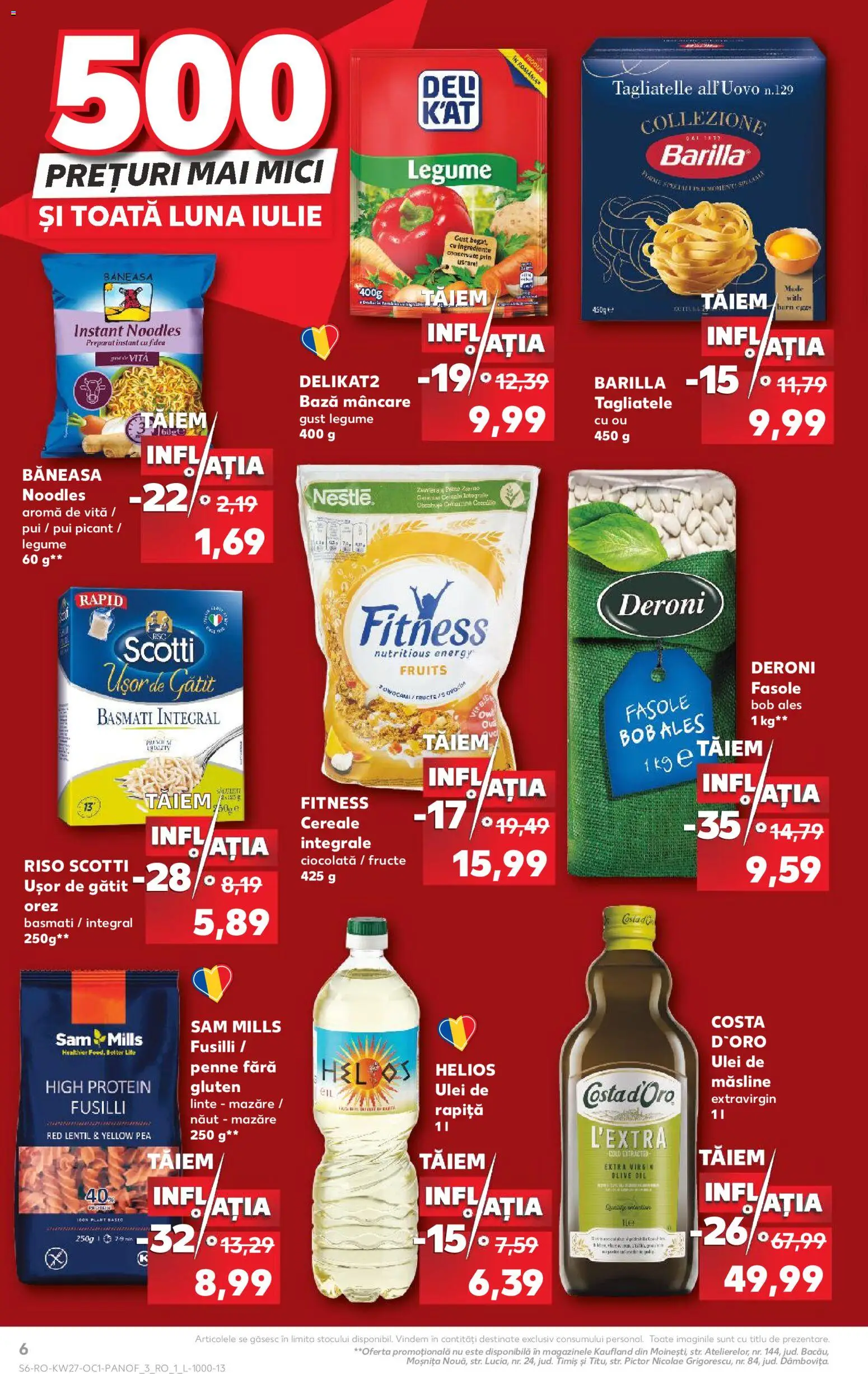 Catalog Kaufland 1 Iulie - 3 August 2026 | Pagina 6 | Produse: Ulei, Ciocolată, Cereale, Legume