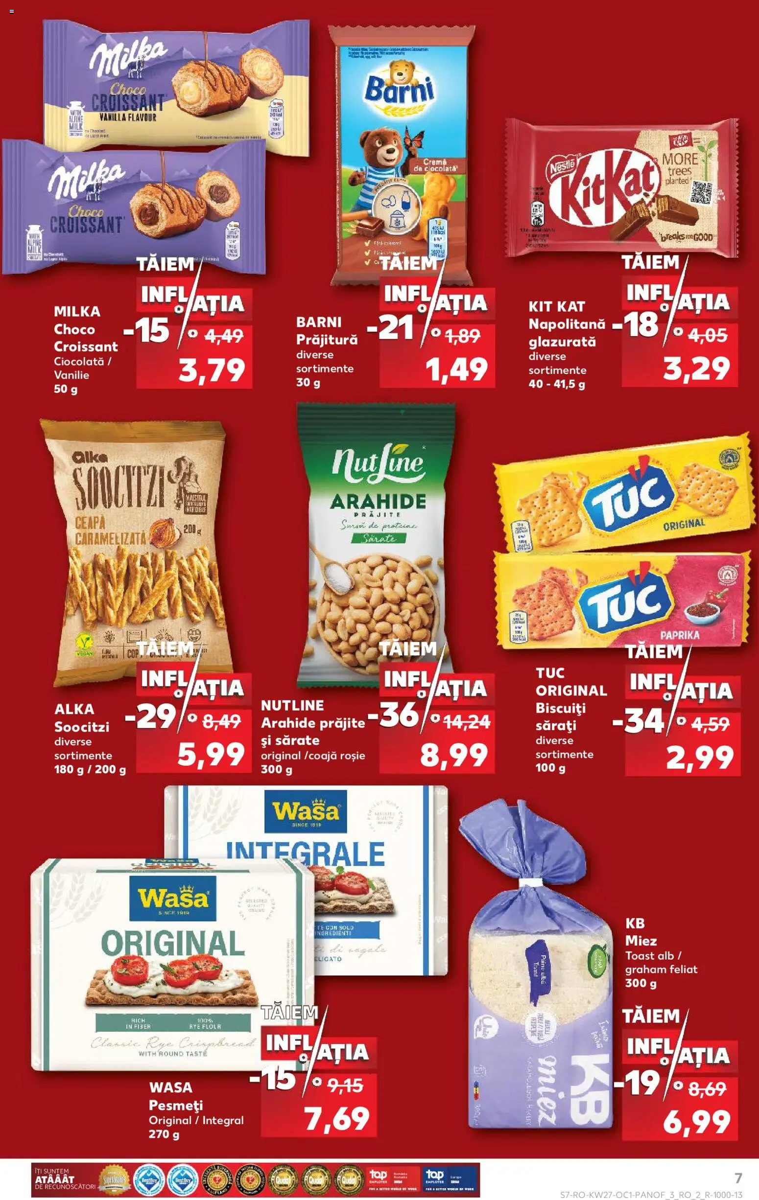 Catalog Kaufland 1 Iulie - 3 August 2026 | Pagina 7 | Produse: Prăjitură, Arahide, Ciocolată, Biscuiți