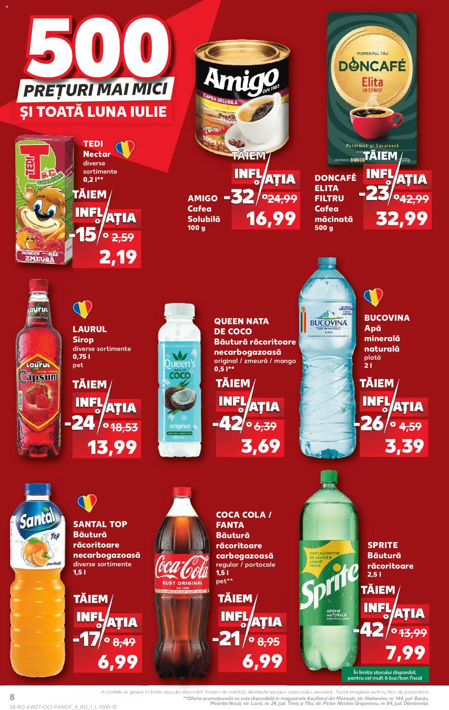 Catalog Kaufland 1 Iulie - 3 August 2026 | Pagina 8 | Produse: Zmeură, Matériel de Street Workout, Amerikan servis, Mango