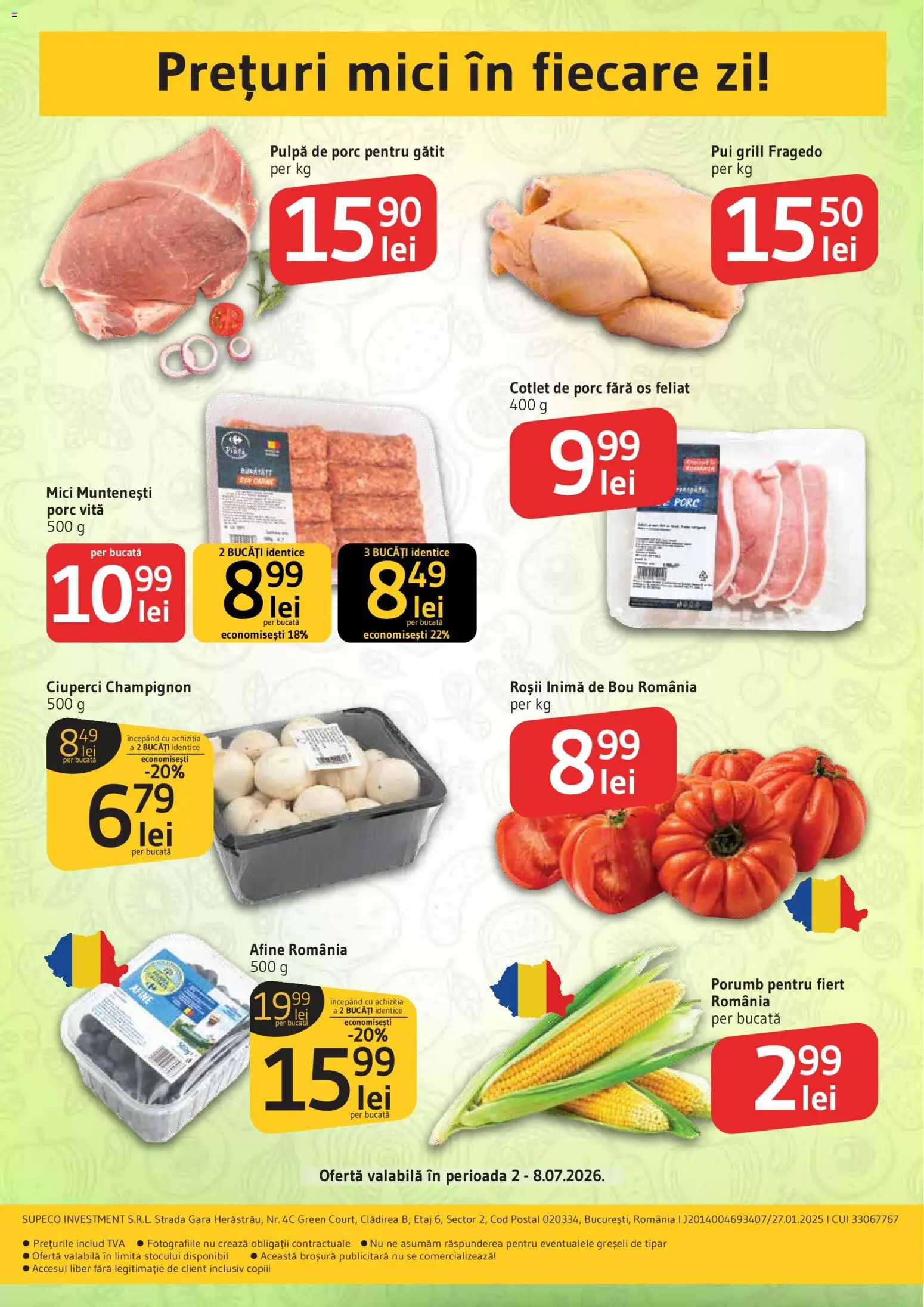 Catalog Supeco 2 - 7 Iulie 2026 | Pagina 2 | Produse: Grill, Lait de coco, Mici, Porumb